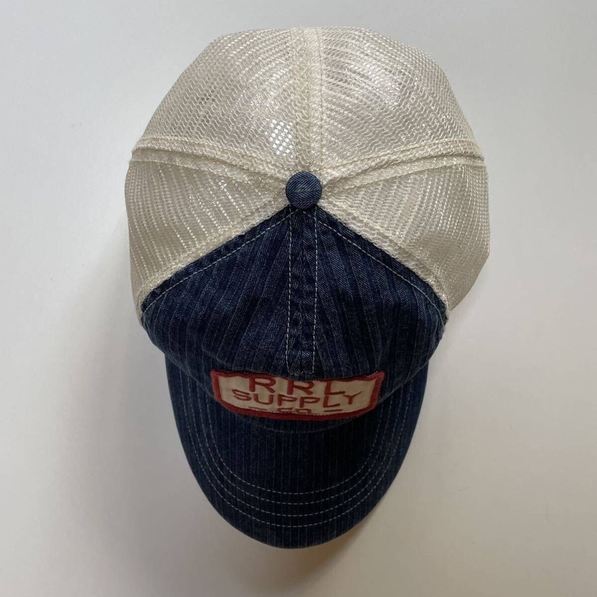 RRL Ralph Lauren 2013 Double RL RRL Indigo HBT Trucker Cap Size ONE SIZE - 4 Thumbnail