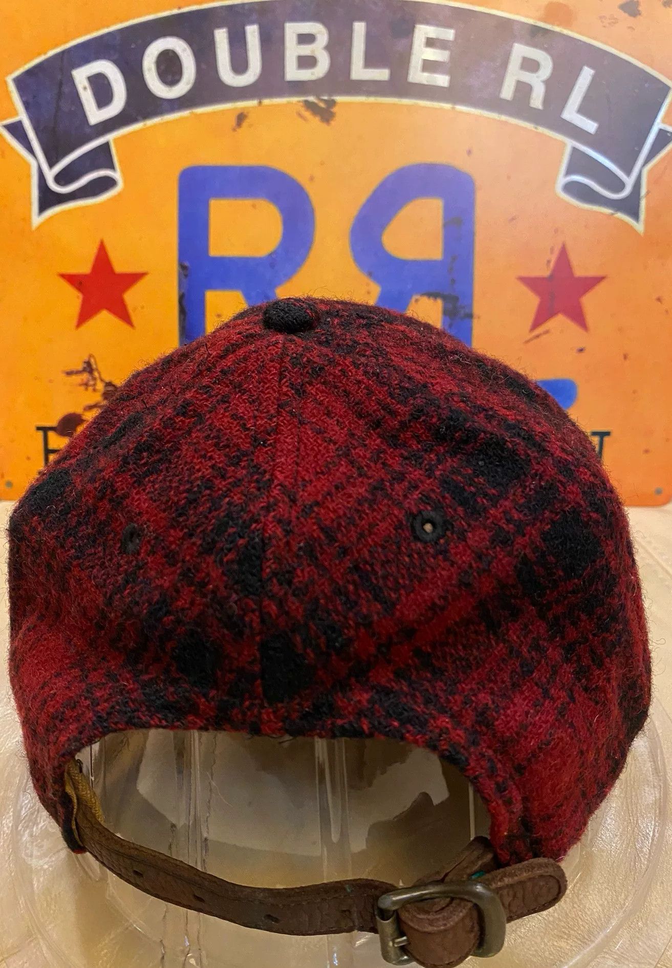 RRL Ralph Lauren 2007 RRL Leather Brim Wool Hunting Cap Size ONE SIZE - 7 Thumbnail