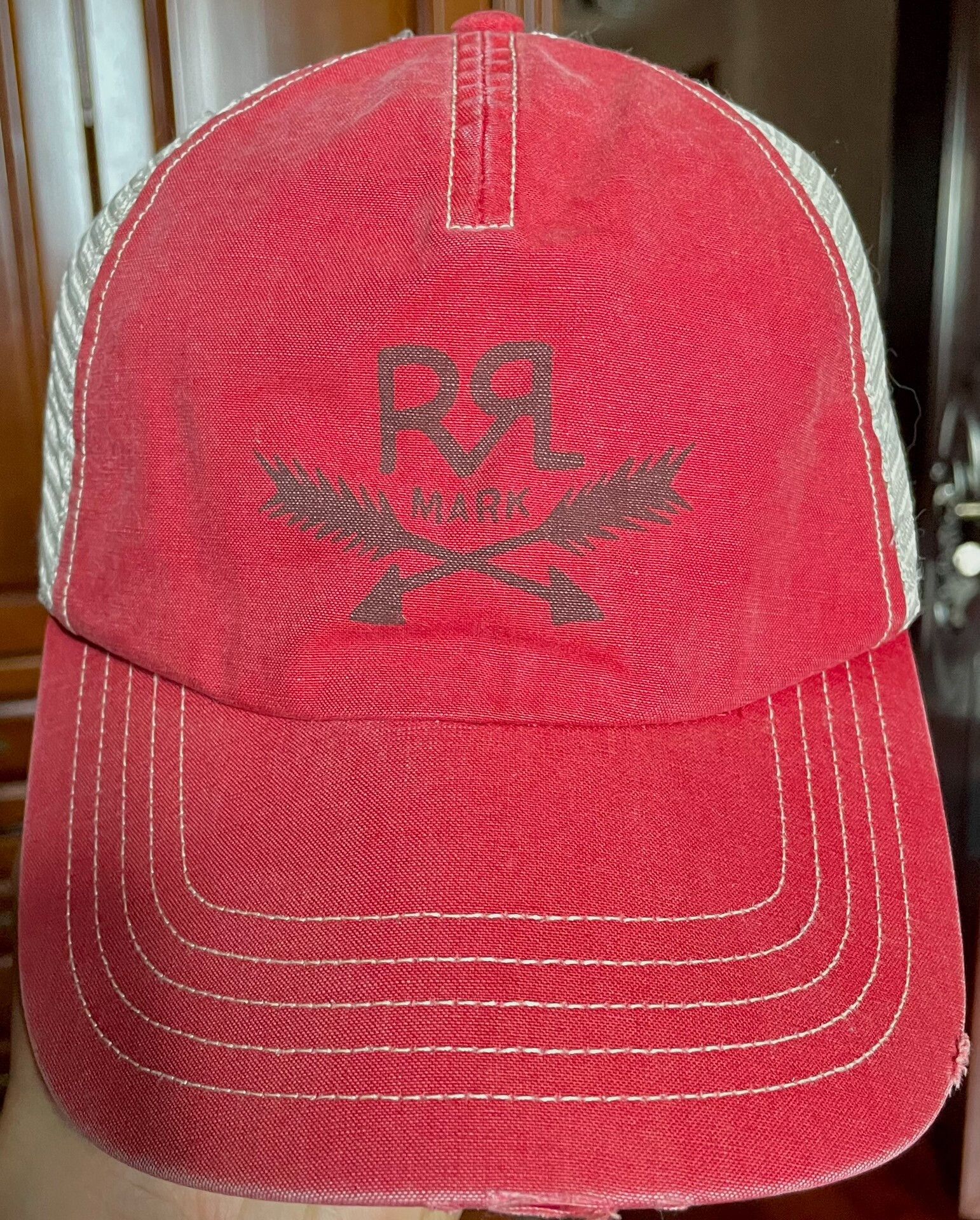 RRL Ralph Lauren RRL Double RL Arrow Logo Mesh Cap Size ONE SIZE - 5 Thumbnail