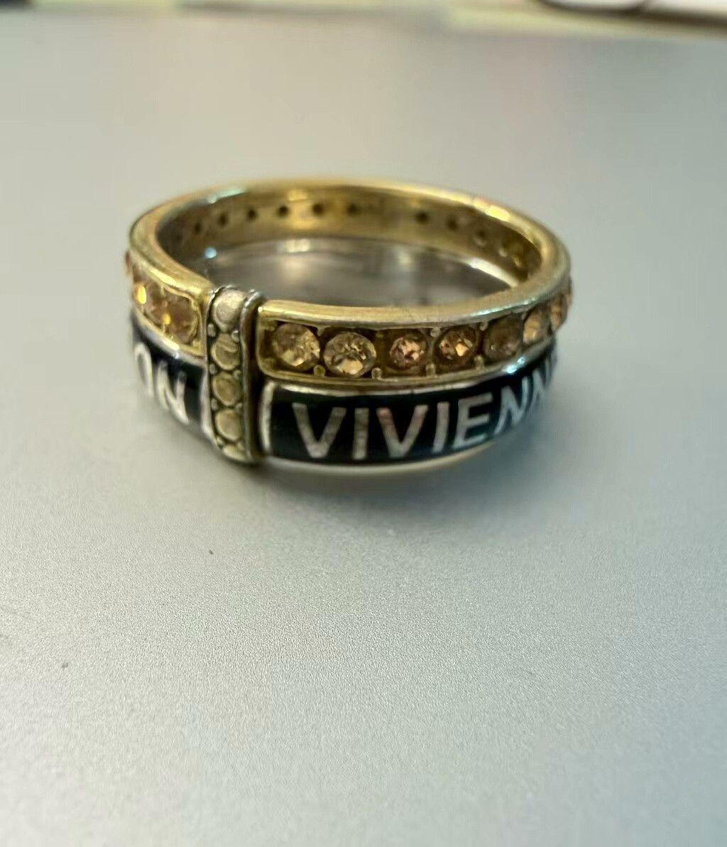 Vivienne Westwood Vivienne Westwood Saturn Double Ring Size ONE SIZE - 4 Thumbnail