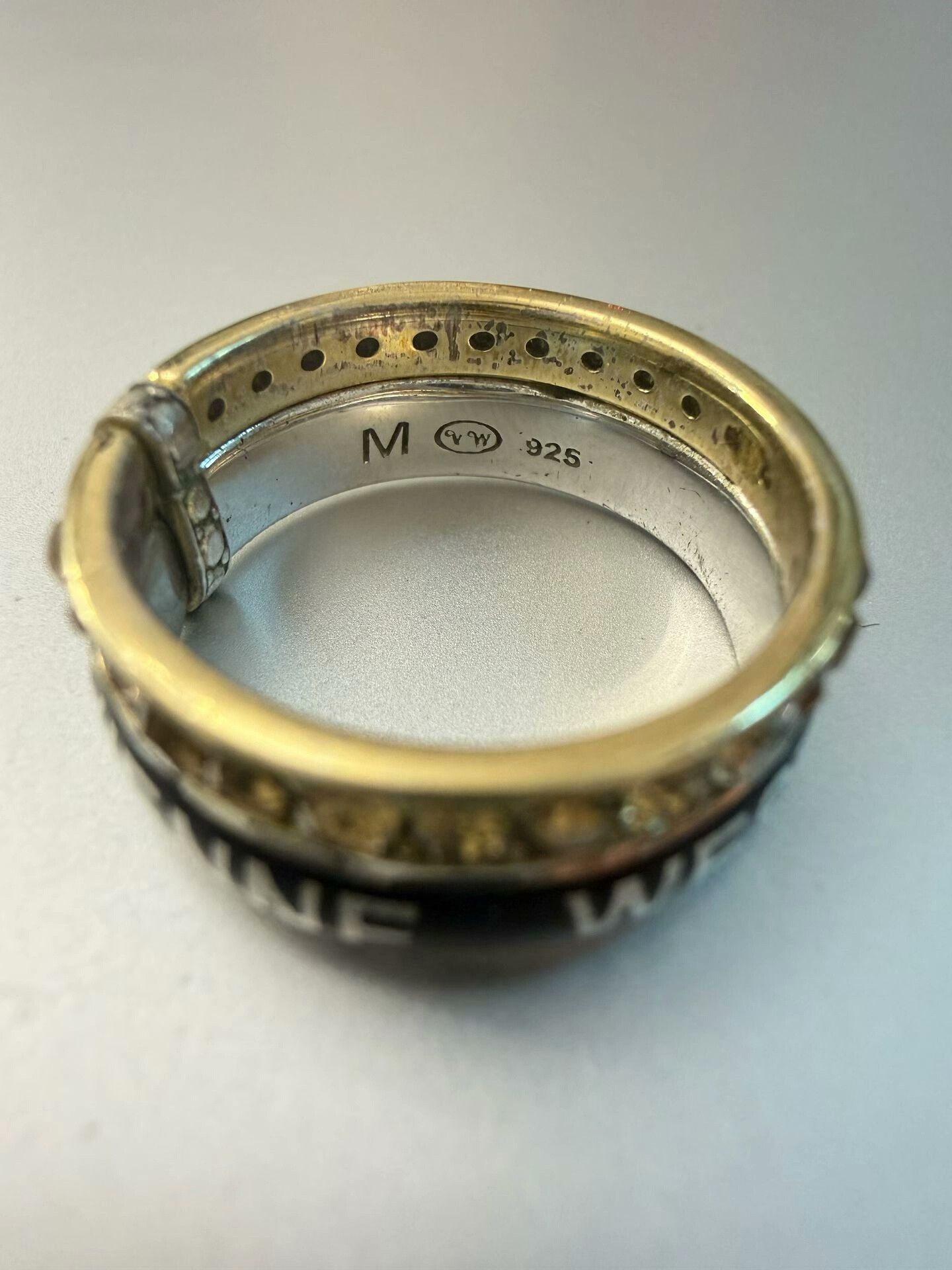 Vivienne Westwood Vivienne Westwood Saturn Double Ring Size ONE SIZE - 6 Thumbnail