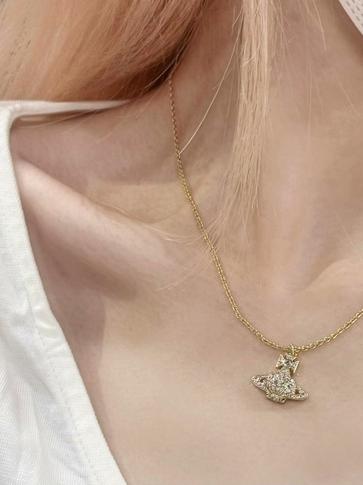 Vivienne Westwood Vivienne Westwood Saturn Necklace Size ONE SIZE - 2 Thumbnail