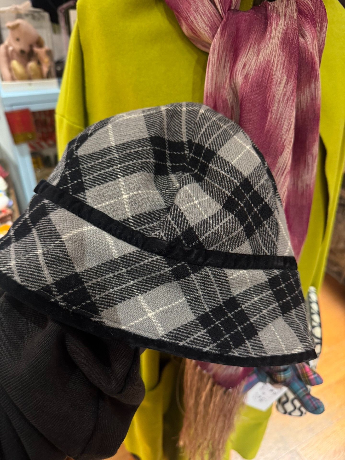 Vivienne Westwood Vivienne Westwood Black Plaid Bucket Hat Size ONE SIZE - 2 Thumbnail