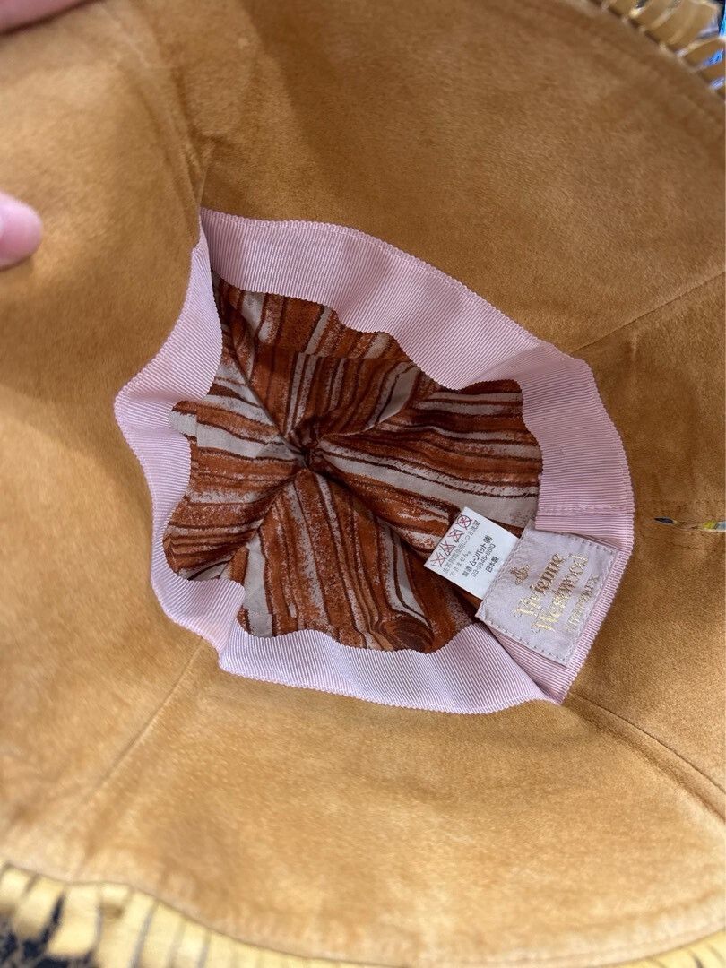 Vivienne Westwood Vivienne Westwood Saturn Camel Suede Hat Size ONE SIZE - 4 Thumbnail