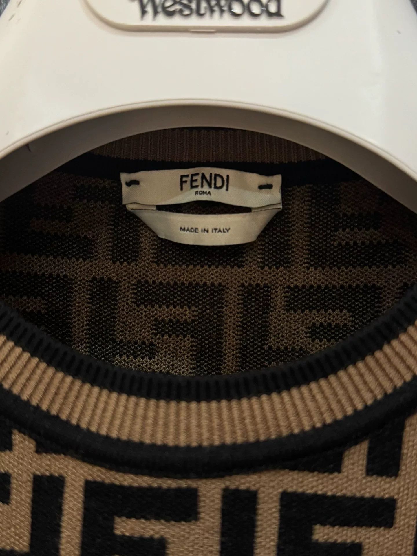 Fendi Fendi All-Over Logo Knit Top Size XS / US 0-2 / IT 36-38 - 2 Thumbnail