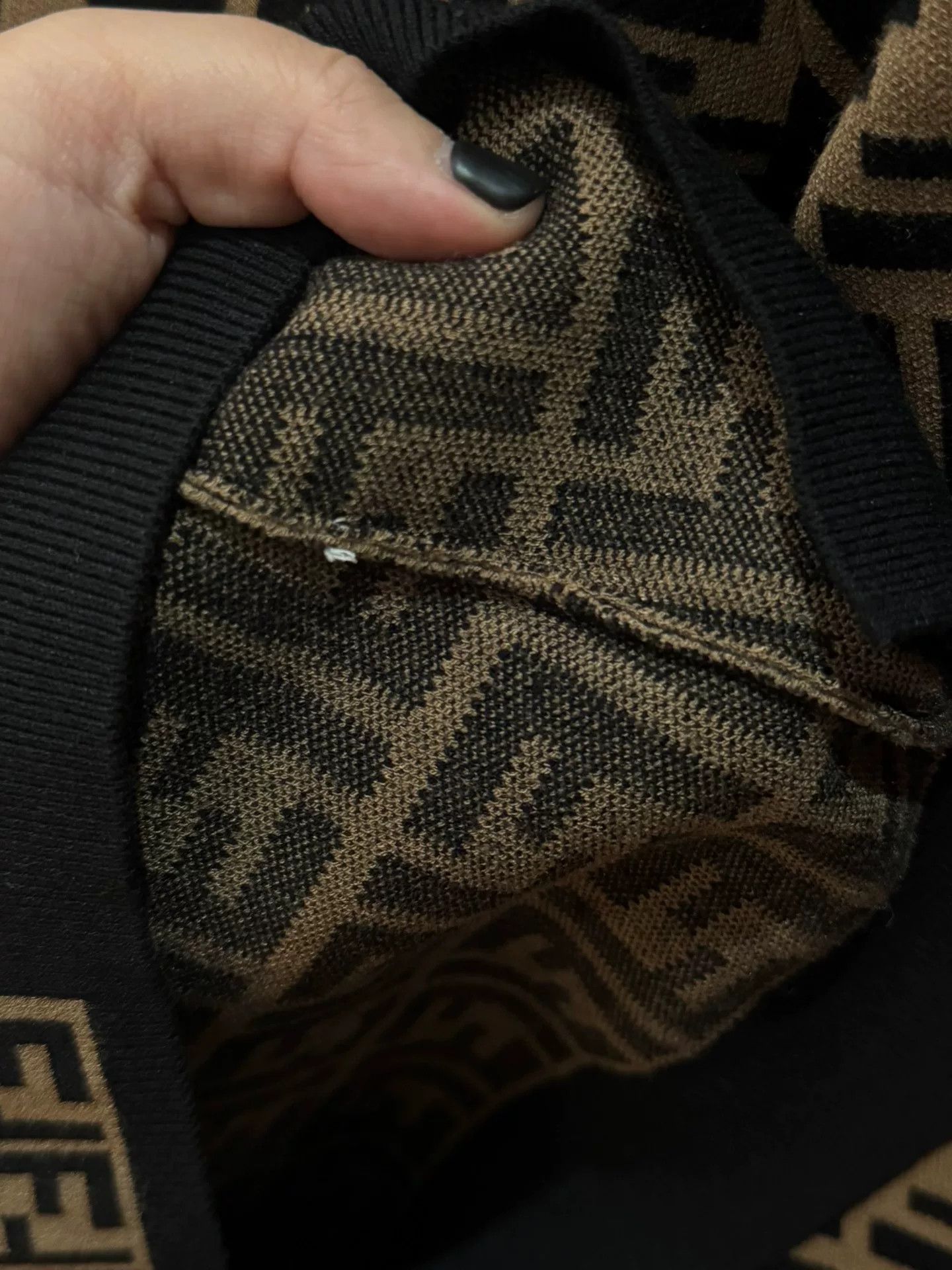 Fendi Fendi All-Over Logo Knit Top Size XS / US 0-2 / IT 36-38 - 4 Thumbnail