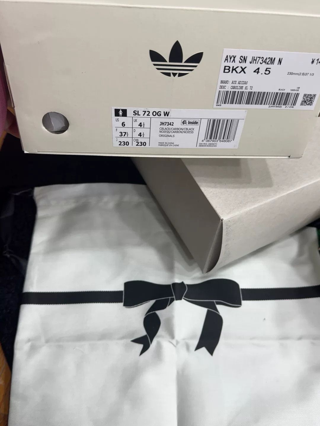Adidas adidas x Caroline HU SL27 Black Bow Shoes Size US 6 / IT 36 - 2 Thumbnail