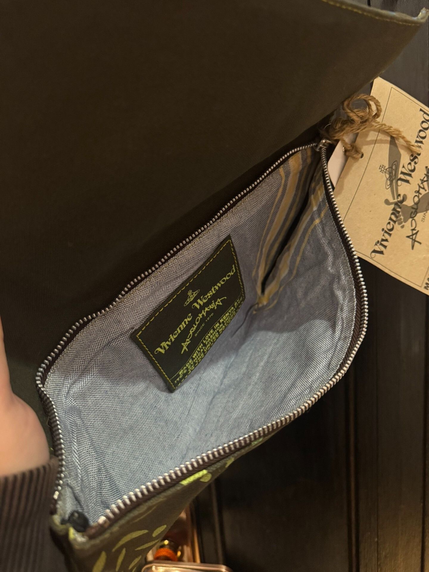 Vivienne Westwood Vivienne Westwood Africa Canvas Saturn Clutch Size ONE SIZE - 6 Thumbnail
