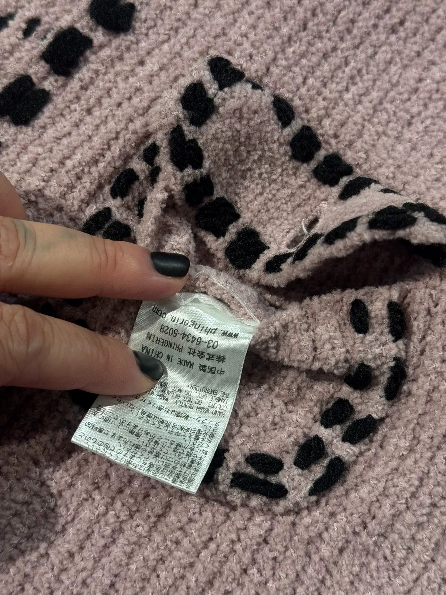 PHINGERIN Phingerin Dirty Pink Pocket Scarf Size ONE SIZE - 3 Thumbnail