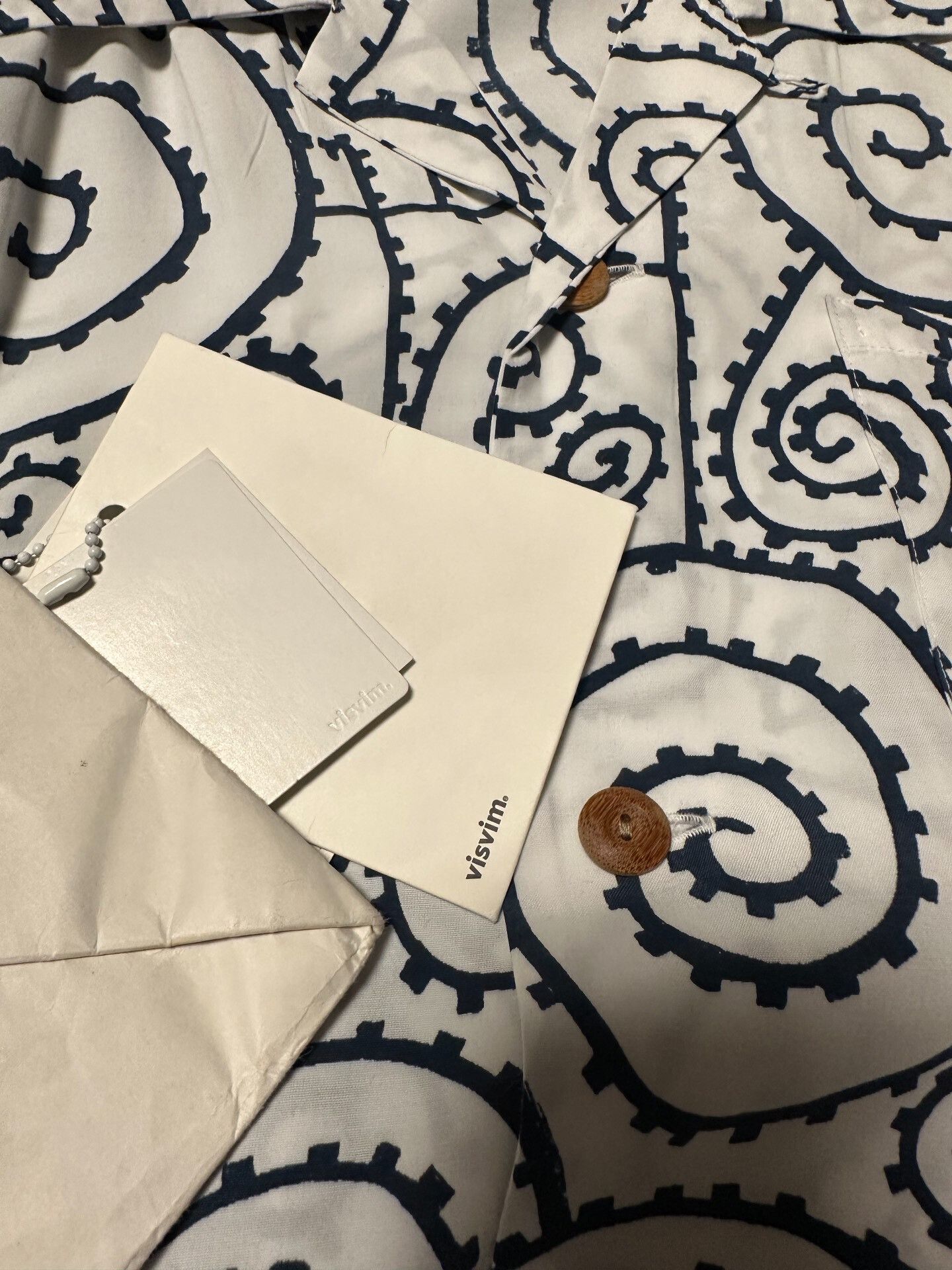 Visvim visvim White Hand-Painted Spiral Shirt Size US M / EU 48-50 / 2 - 2 Thumbnail