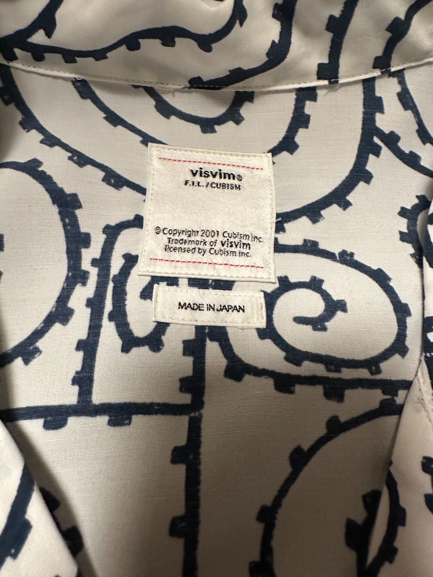 Visvim visvim White Hand-Painted Spiral Shirt Size US M / EU 48-50 / 2 - 3 Thumbnail