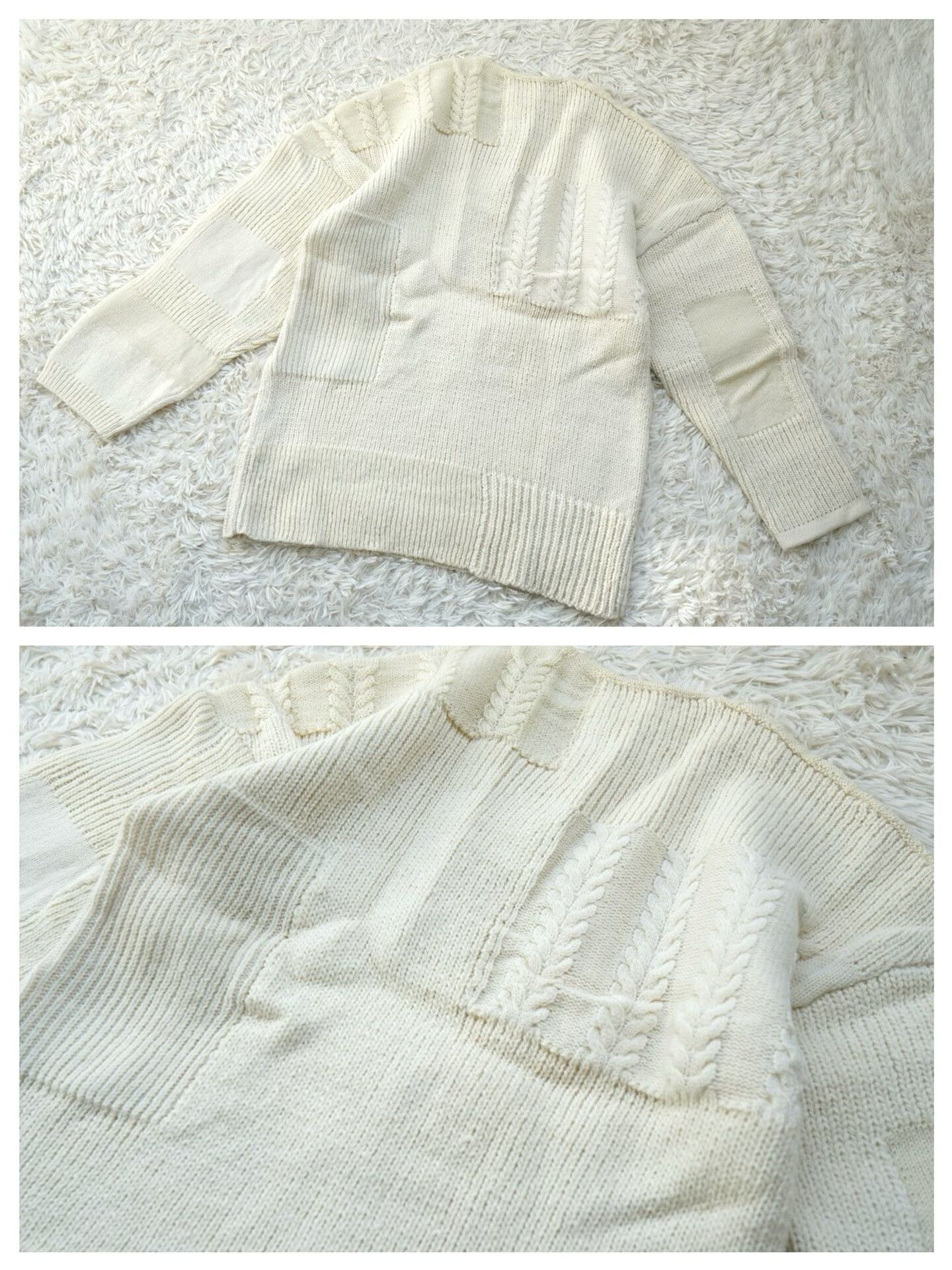 Visvim visvim Highland V-Neck Cable Knit Sweater Size US L / EU 52-54 / 3 - 7 Thumbnail