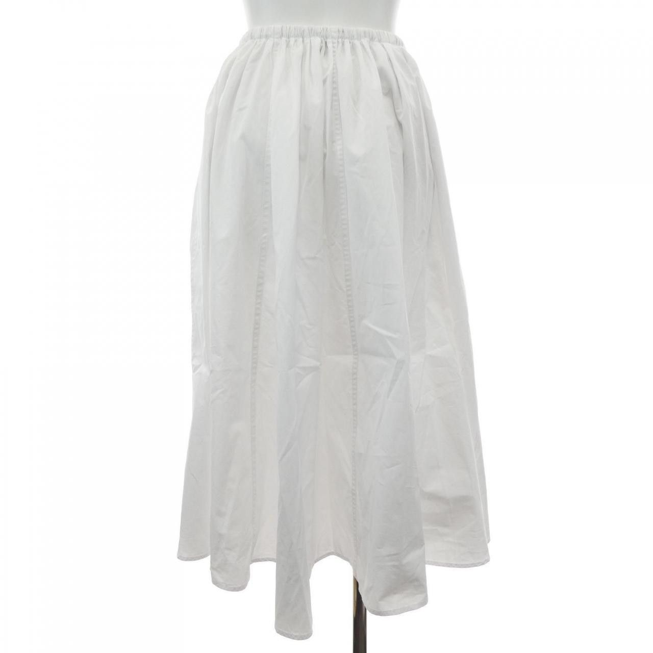 Miu Miu Miu Miu Miu Miu Poplin Long Skirt Textile Skirts MG2014 S232 10RG DUTY FREE for USA Size ONE SIZE - 2 Thumbnail