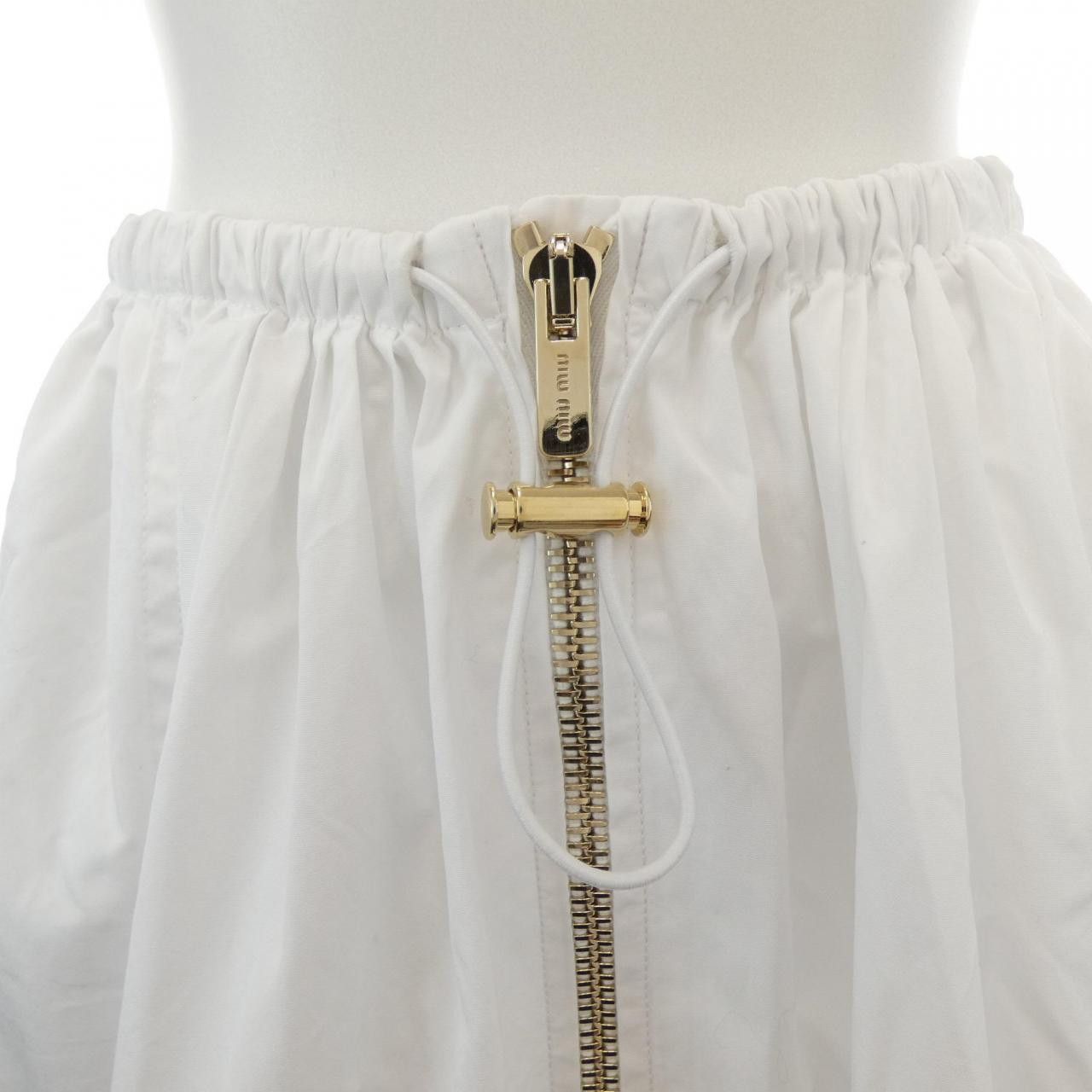 Miu Miu Miu Miu Miu Miu Poplin Long Skirt Textile Skirts MG2014 S232 10RG DUTY FREE for USA Size ONE SIZE - 5 Thumbnail