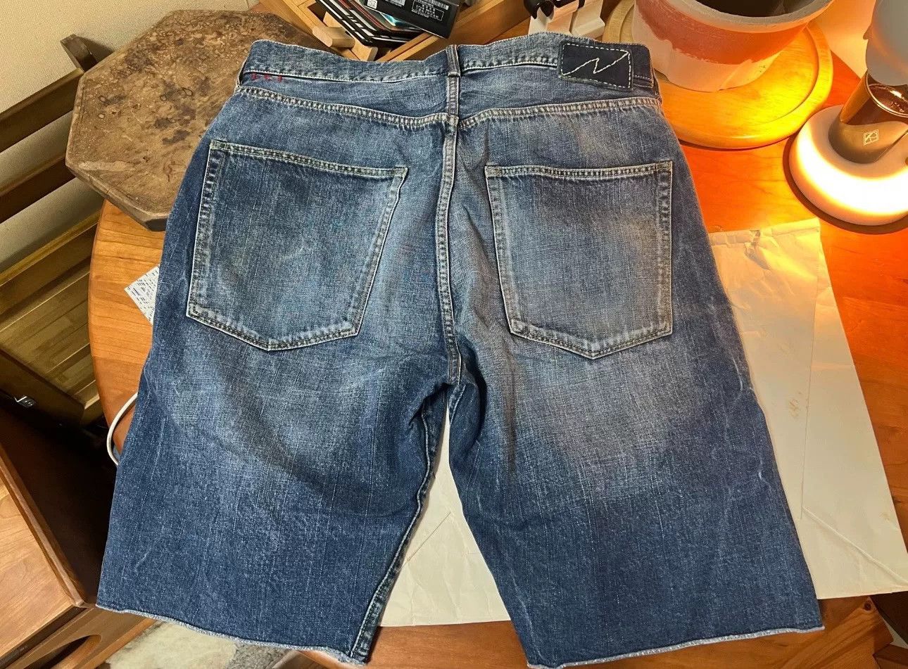 Visvim visvim Dry I.C.T. Blue Denim Shorts Size US 35 - 2 Thumbnail