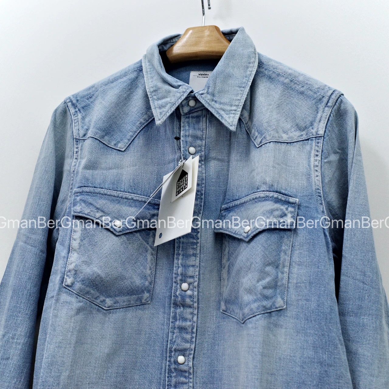 Visvim visvim 17AW Bandana Border Denim Shirt Size US M / EU 48-50 / 2 - 8 Thumbnail