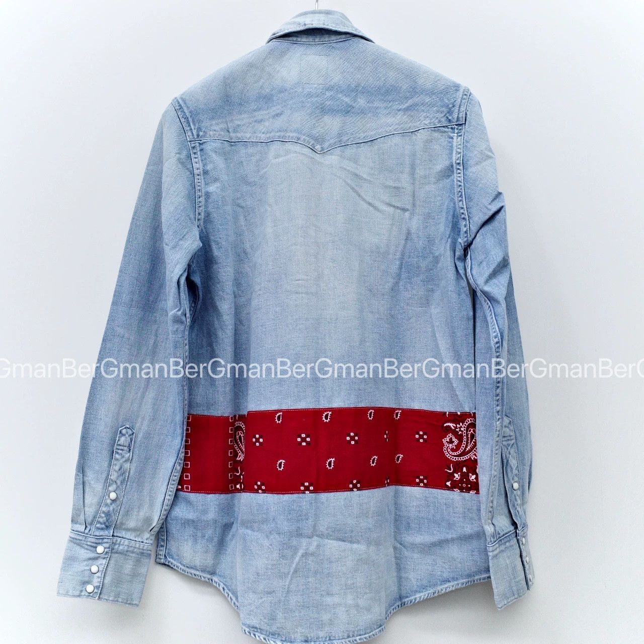 Visvim visvim 17AW Bandana Border Denim Shirt Size US M / EU 48-50 / 2 - 3 Thumbnail