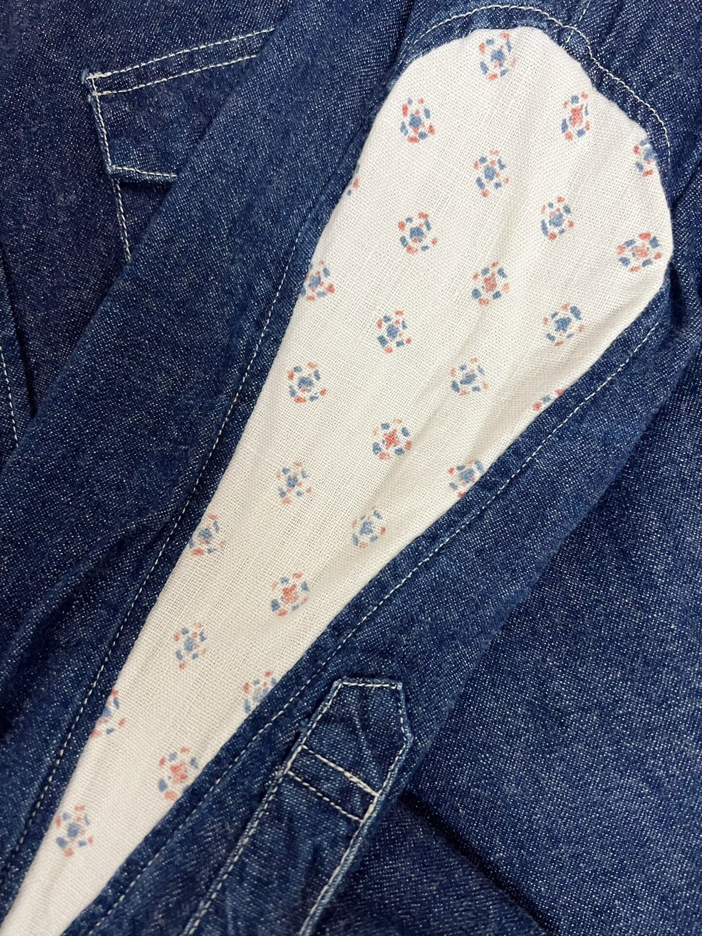 Visvim visvim Denim Shirt with Floral Sleeves Size US M / EU 48-50 / 2 - 7 Thumbnail