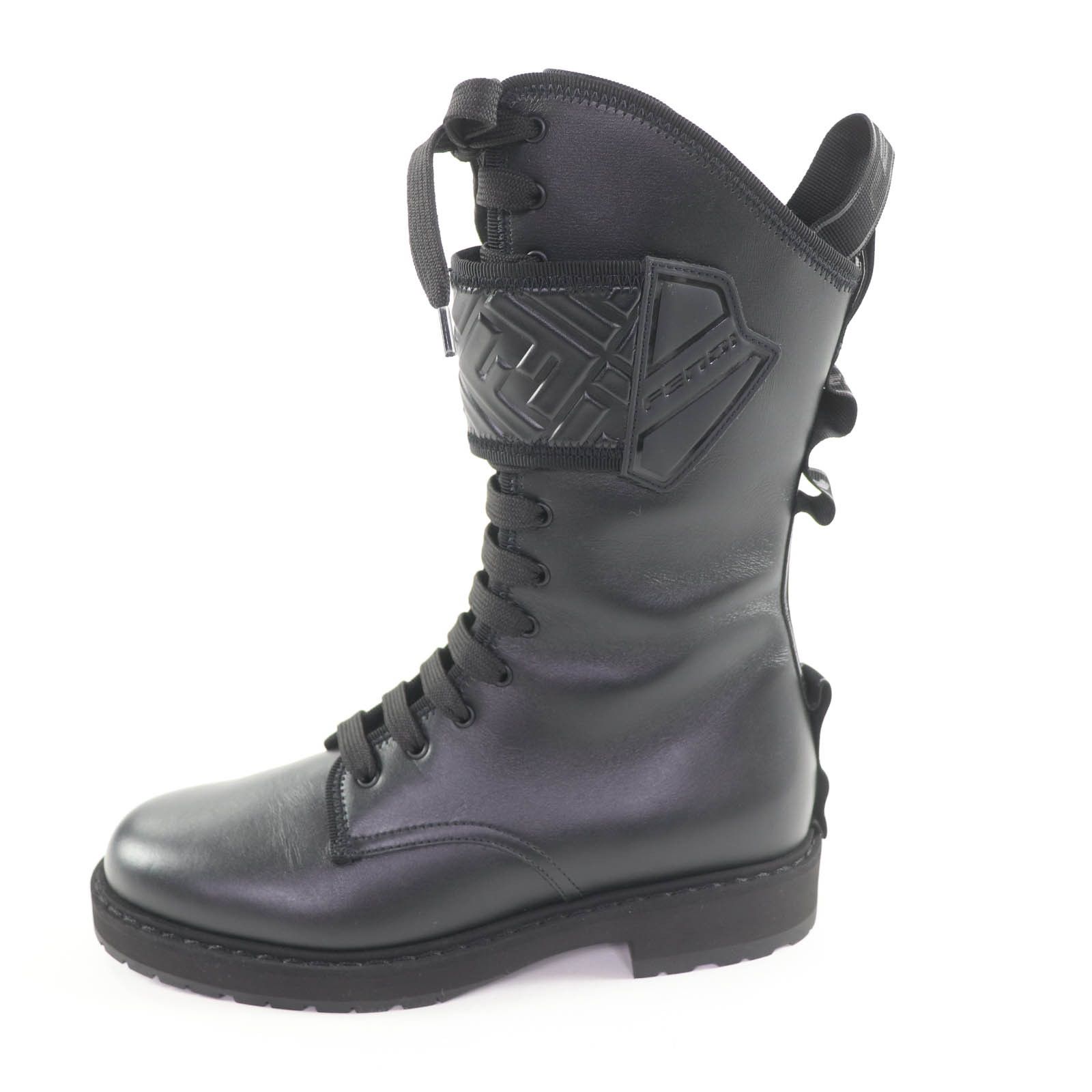 Fendi Fendi Fendi Black Leather Short Boots Leather Shoes DUTY FREE for USA Size ONE SIZE - 4 Thumbnail