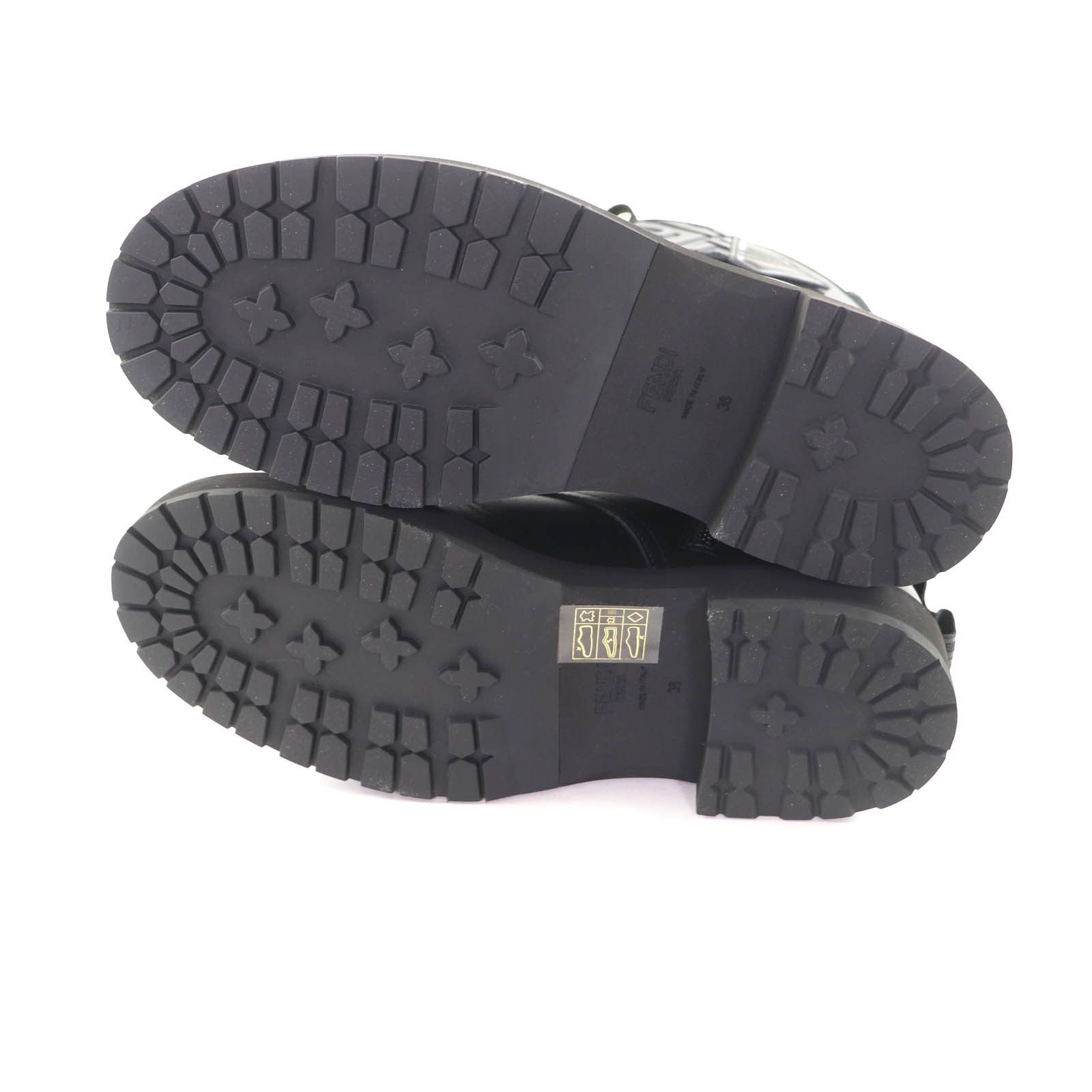 Fendi Fendi Fendi Black Leather Short Boots Leather Shoes DUTY FREE for USA Size ONE SIZE - 6 Thumbnail