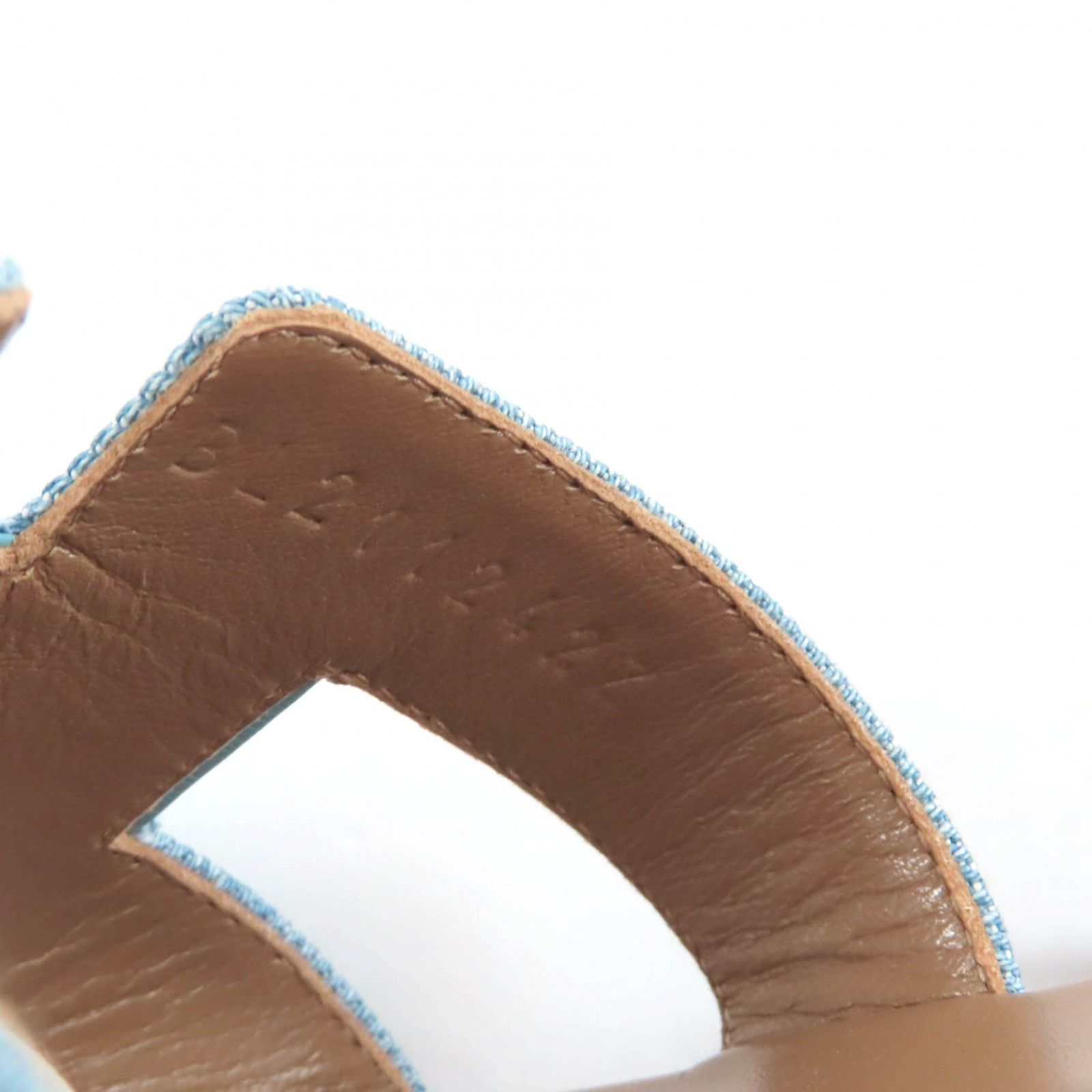 Hermes Hermes Hermès Oran H Motif Denim Leather Flats 36 Textile Shoes DUTY FREE for USA Size ONE SIZE - 10 Thumbnail
