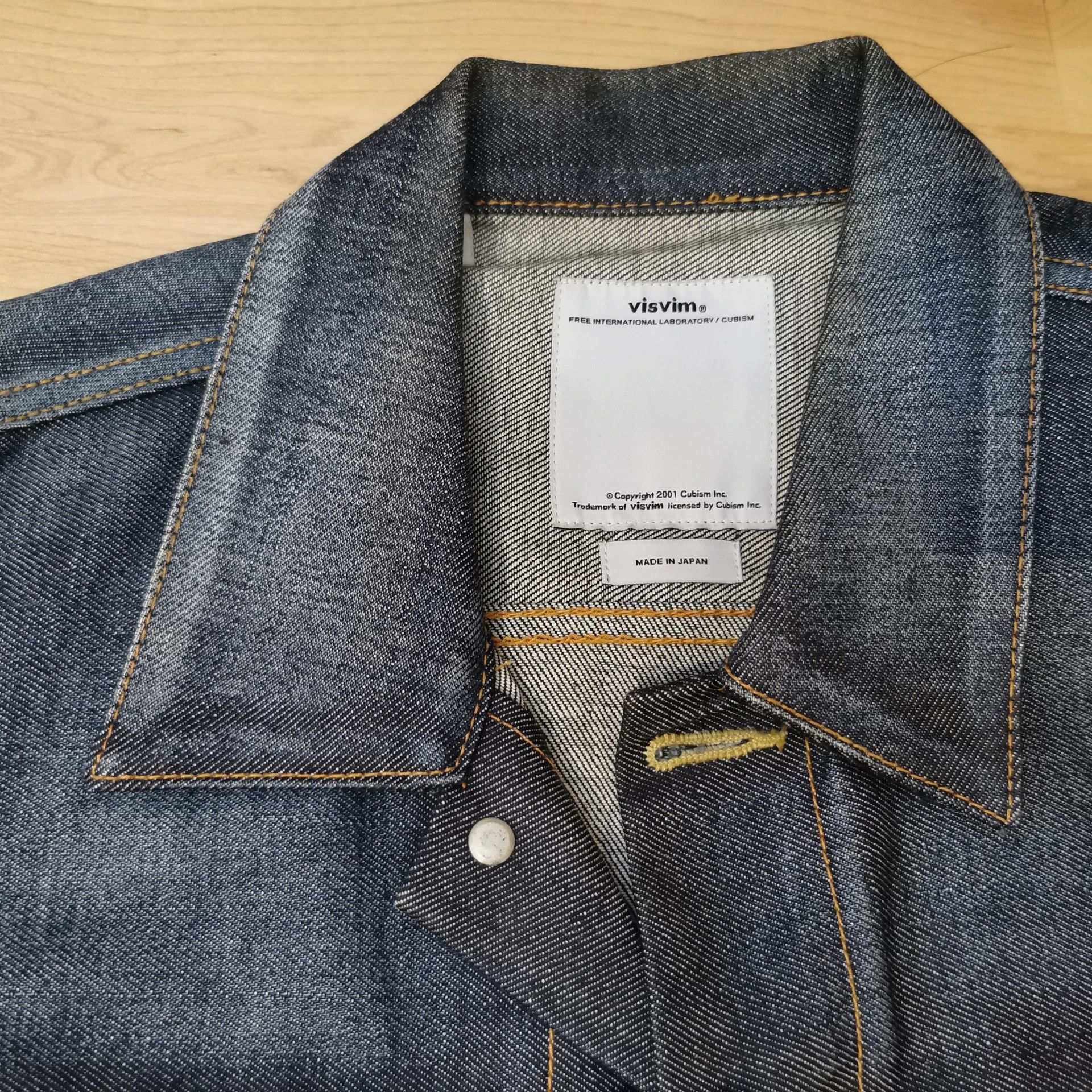 Visvim Visvim 101 Non-Washed Denim Jacket Size US S / EU 44-46 / 1 - 2 Thumbnail