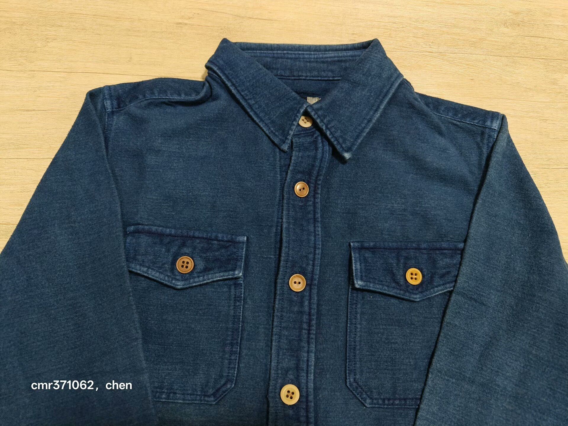 Visvim VISVIM Indigo Flannel Denim Shirt Size US S / EU 44-46 / 1 - 2 Thumbnail