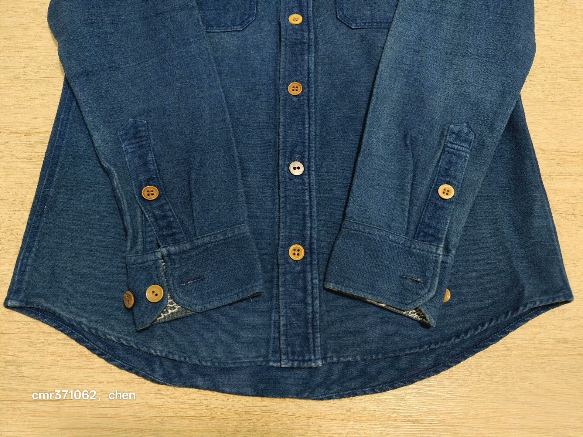 Visvim VISVIM Indigo Flannel Denim Shirt Size US S / EU 44-46 / 1 - 3 Thumbnail