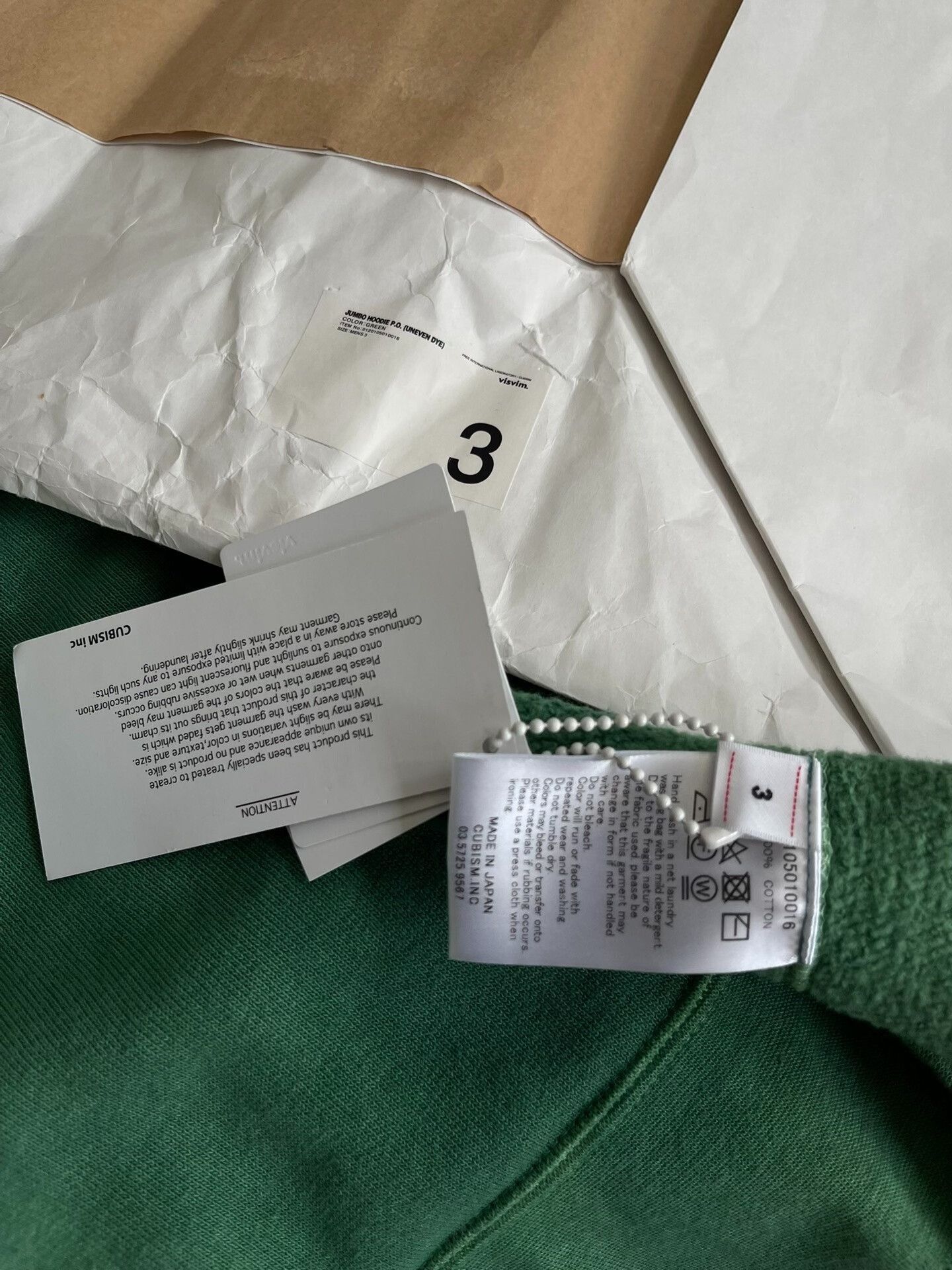Visvim VISVIM 20SS JUMBO HOODIE P.D. uneven dye Size US L / EU 52-54 / 3 - 9 Thumbnail
