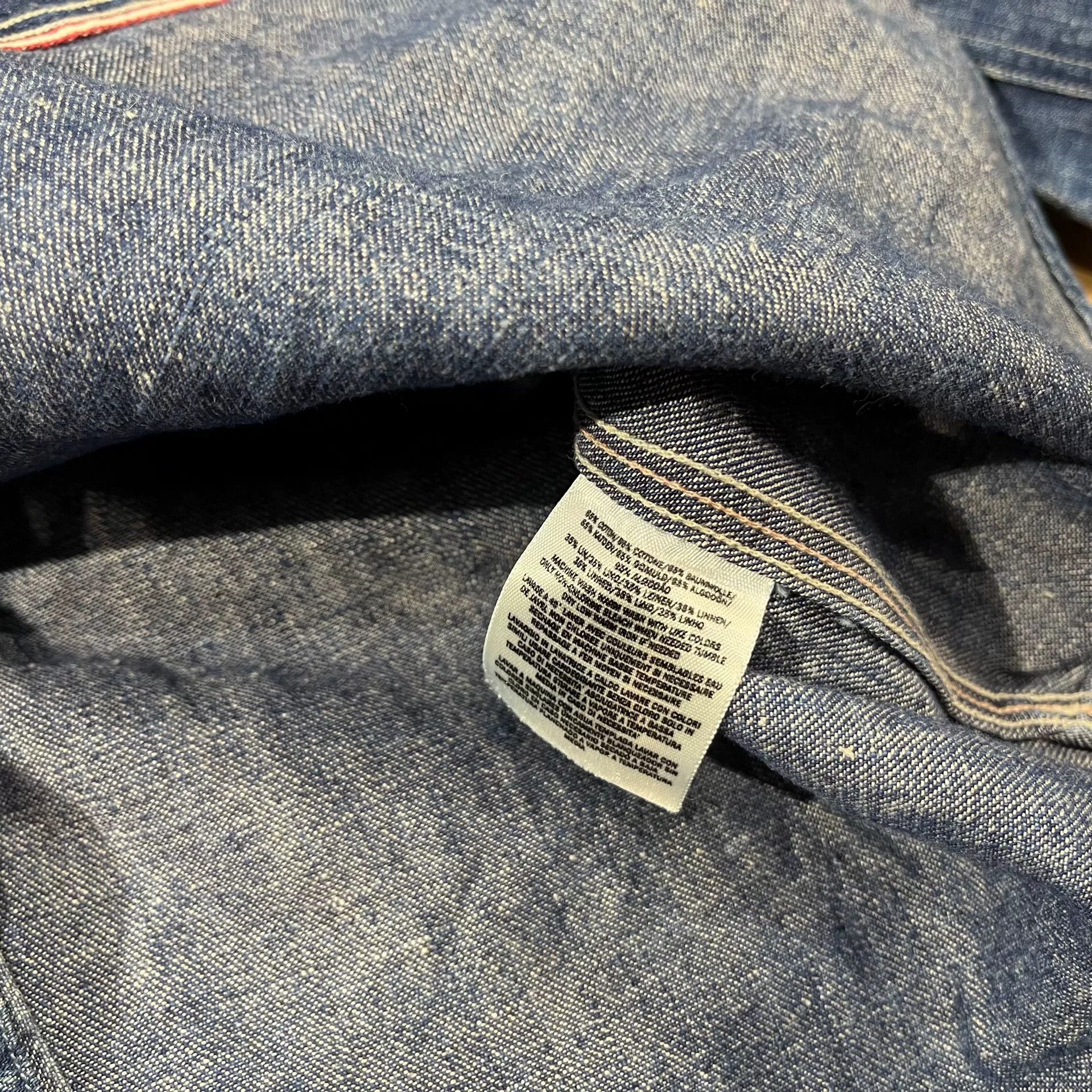 RRL Ralph Lauren RRL Washed Distressed Denim Shirt Size US M / EU 48-50 / 2 - 6 Thumbnail