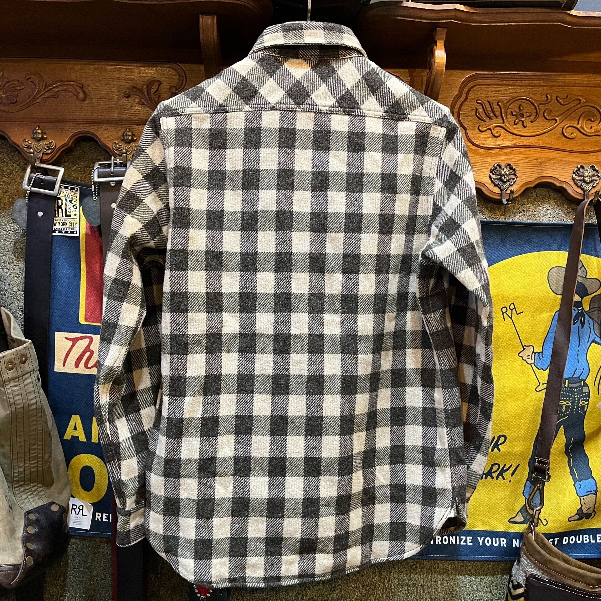 RRL Ralph Lauren RRL Double RL Wool Check Shirt Size US M / EU 48-50 / 2 - 2 Thumbnail
