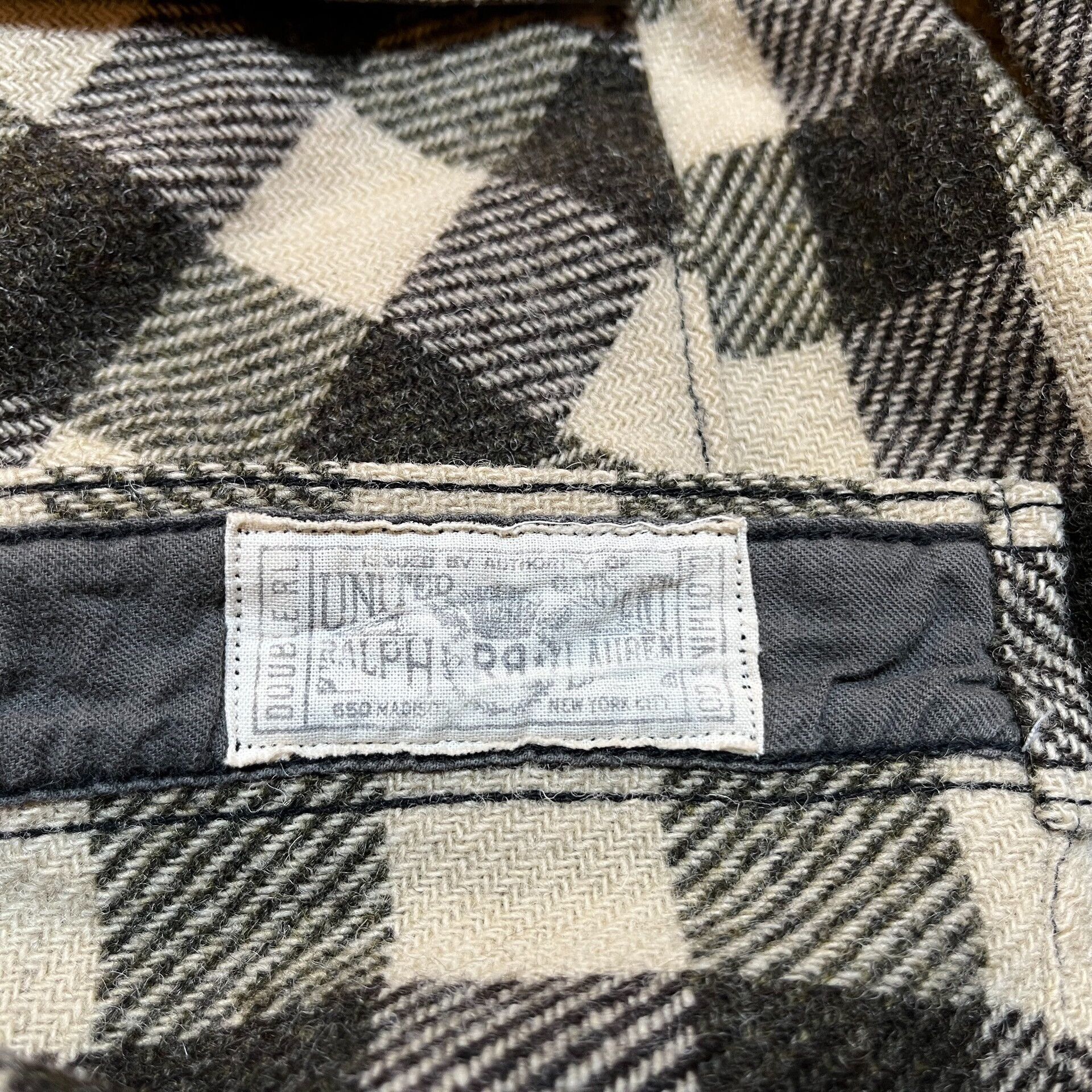 RRL Ralph Lauren RRL Double RL Wool Check Shirt Size US M / EU 48-50 / 2 - 4 Thumbnail