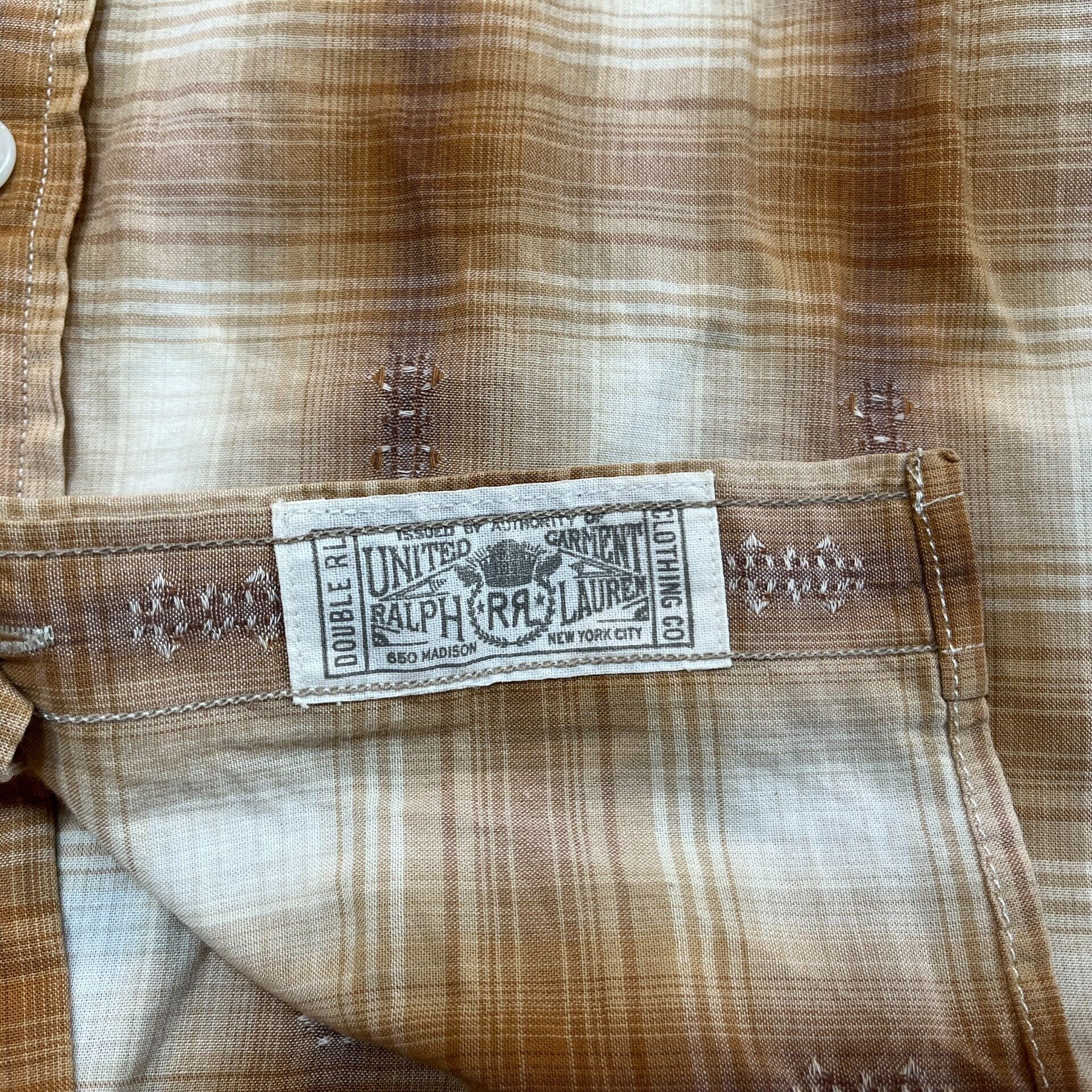 RRL Ralph Lauren Double RL Ralph Lauren Plaid Shirt Size US M / EU 48-50 / 2 - 4 Thumbnail
