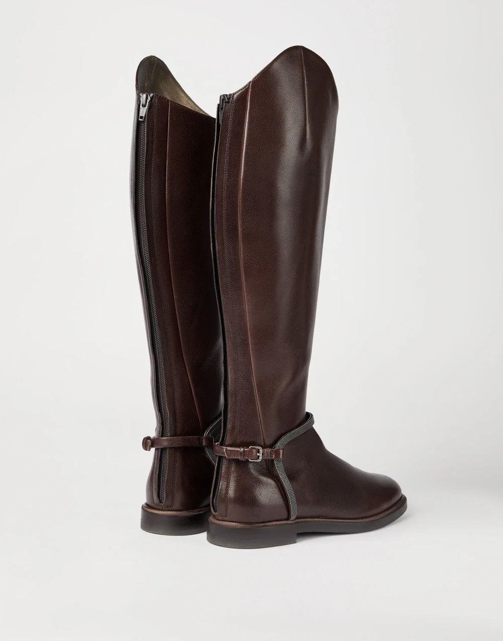 Brunello Cucinelli Brunello Cucinelli High Boots In Leather With Precious Spurs IT 39 Women - USA Duties Paid Size US 9 / IT 39 - 3 Thumbnail