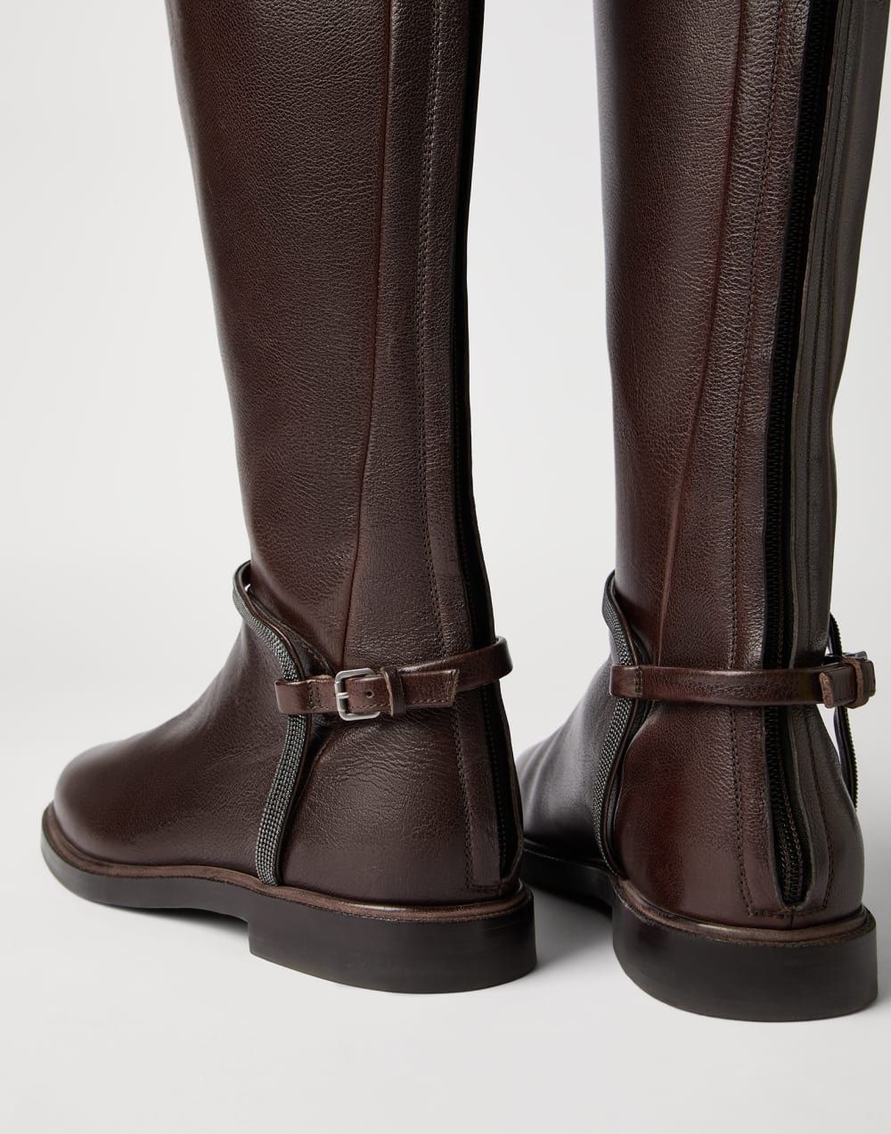 Brunello Cucinelli Brunello Cucinelli High Boots In Leather With Precious Spurs IT 39 Women - USA Duties Paid Size US 9 / IT 39 - 4 Thumbnail