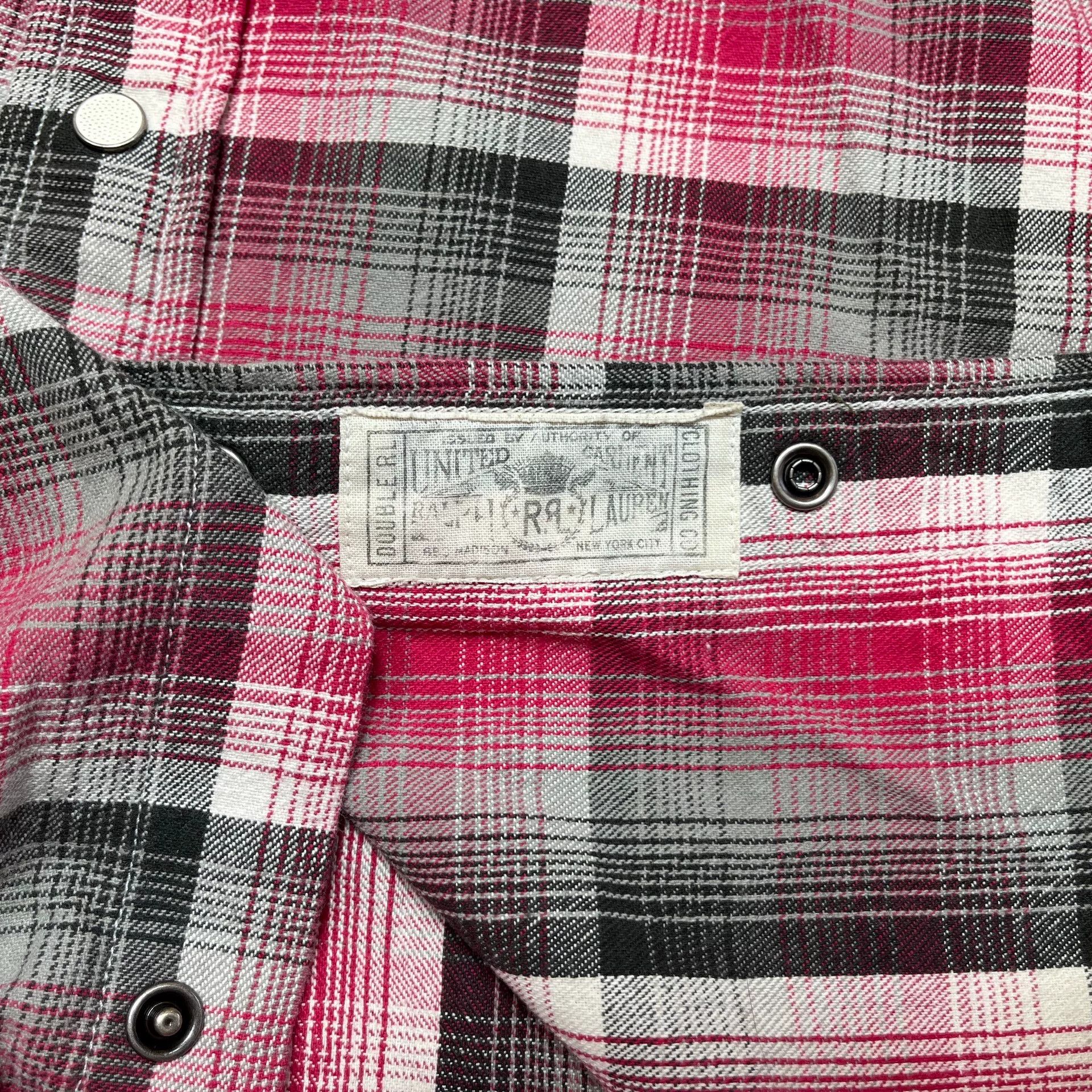 RRL Ralph Lauren RRL Double RL Ralph Lauren Western Plaid Shirt Size US M / EU 48-50 / 2 - 5 Thumbnail