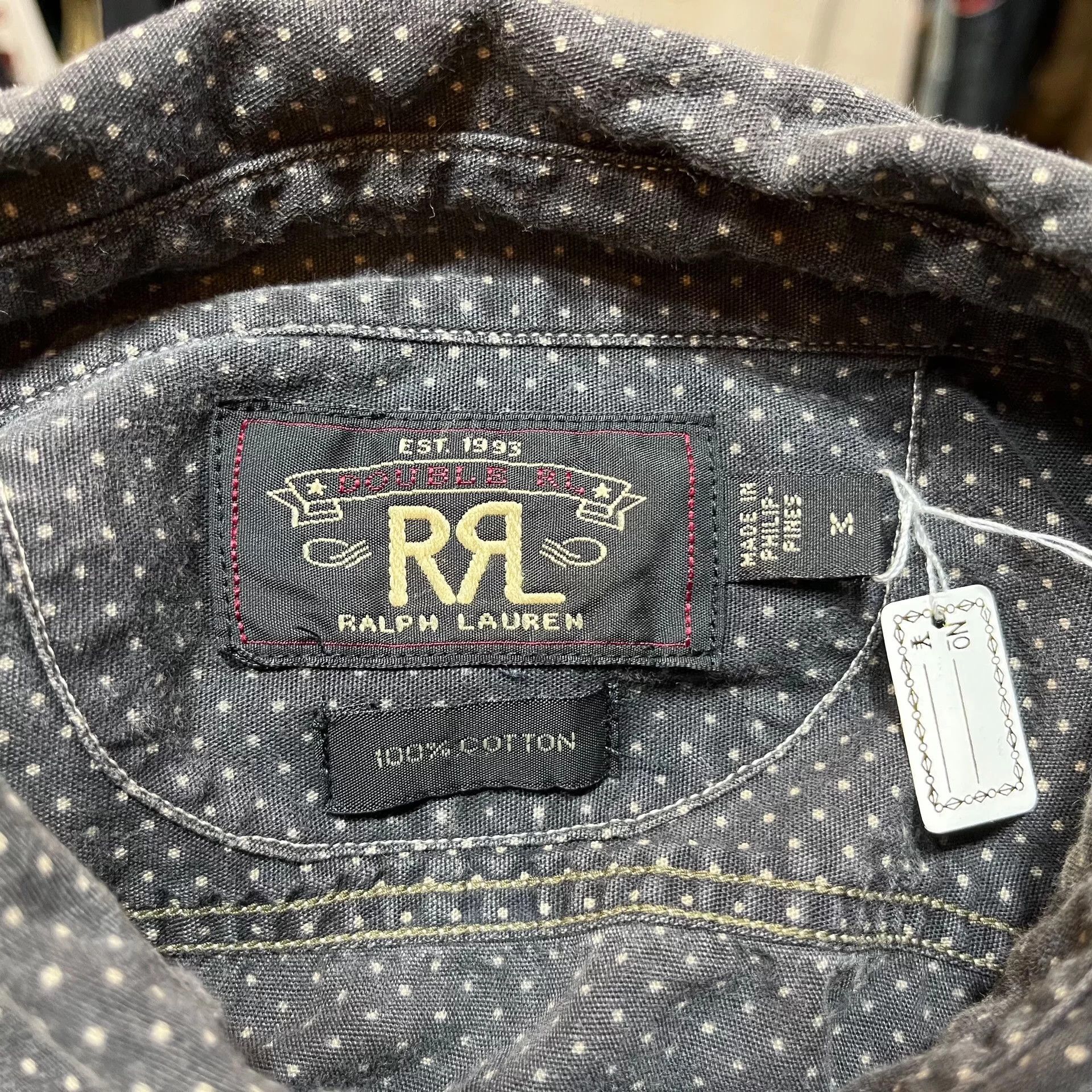 RRL Ralph Lauren RRL Polka Dot Shirt Ralph Lauren Size US M / EU 48-50 / 2 - 5 Thumbnail