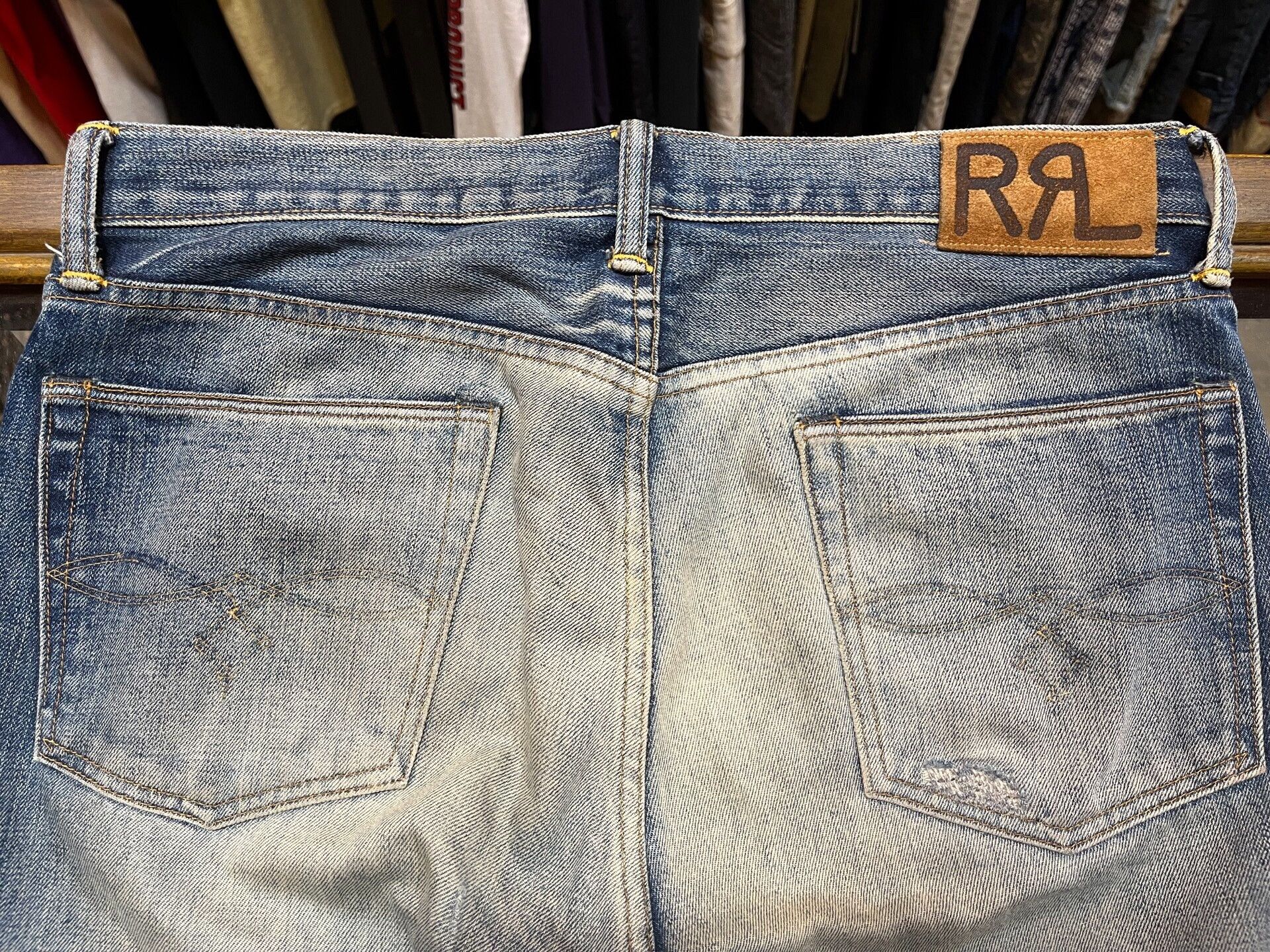 RRL Ralph Lauren RRL Vintage Distressed Jeans Size US 34 / EU 50 - 9 Thumbnail