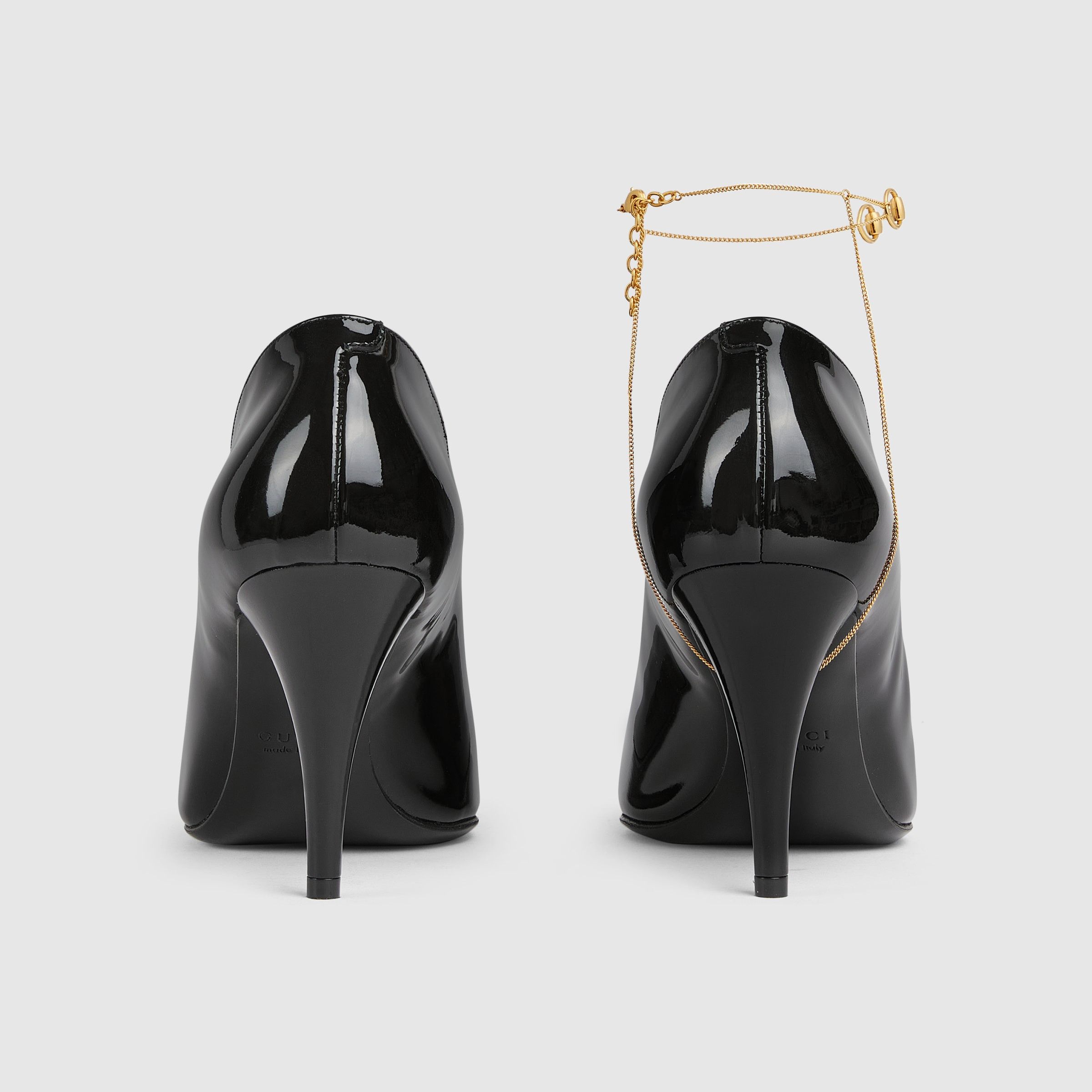 Gucci Gucci Leather Décolletté Pumps With Jewel IT 37 Women - USA Duties Paid Size US 7 / IT 37 - 2 Thumbnail