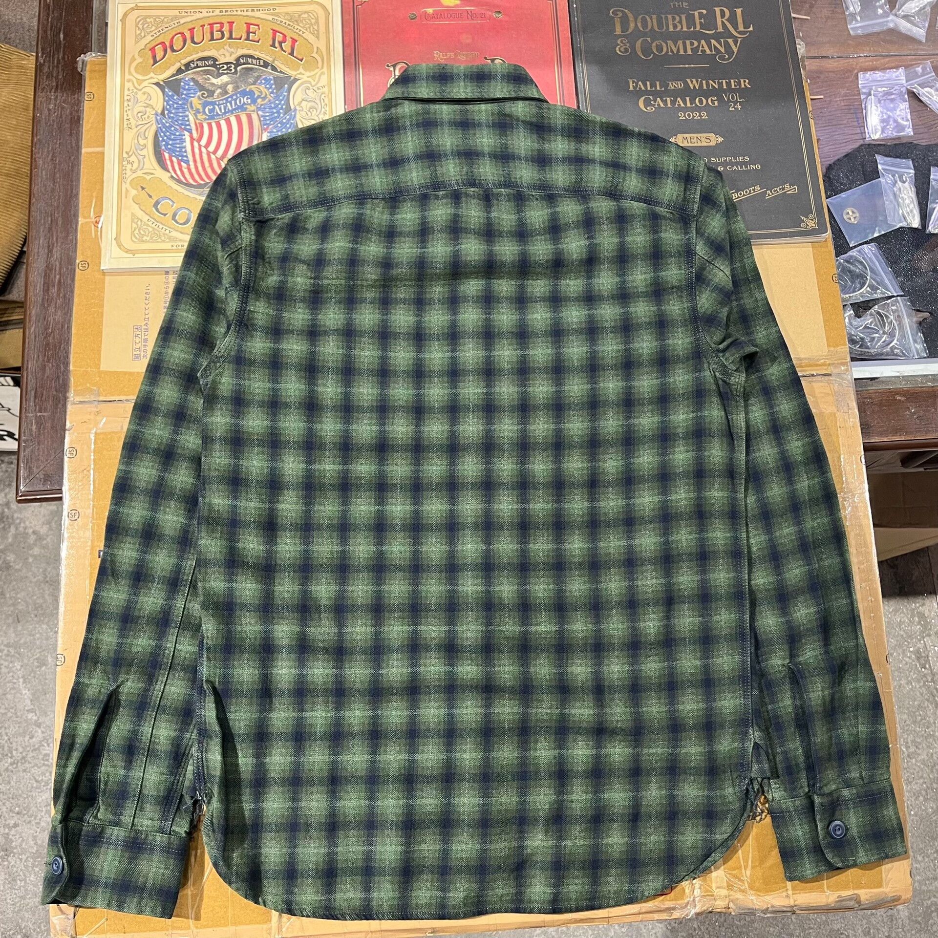 RRL Ralph Lauren RRL Green Plaid Shirt Size US XS / EU 42 / 0 - 3 Thumbnail