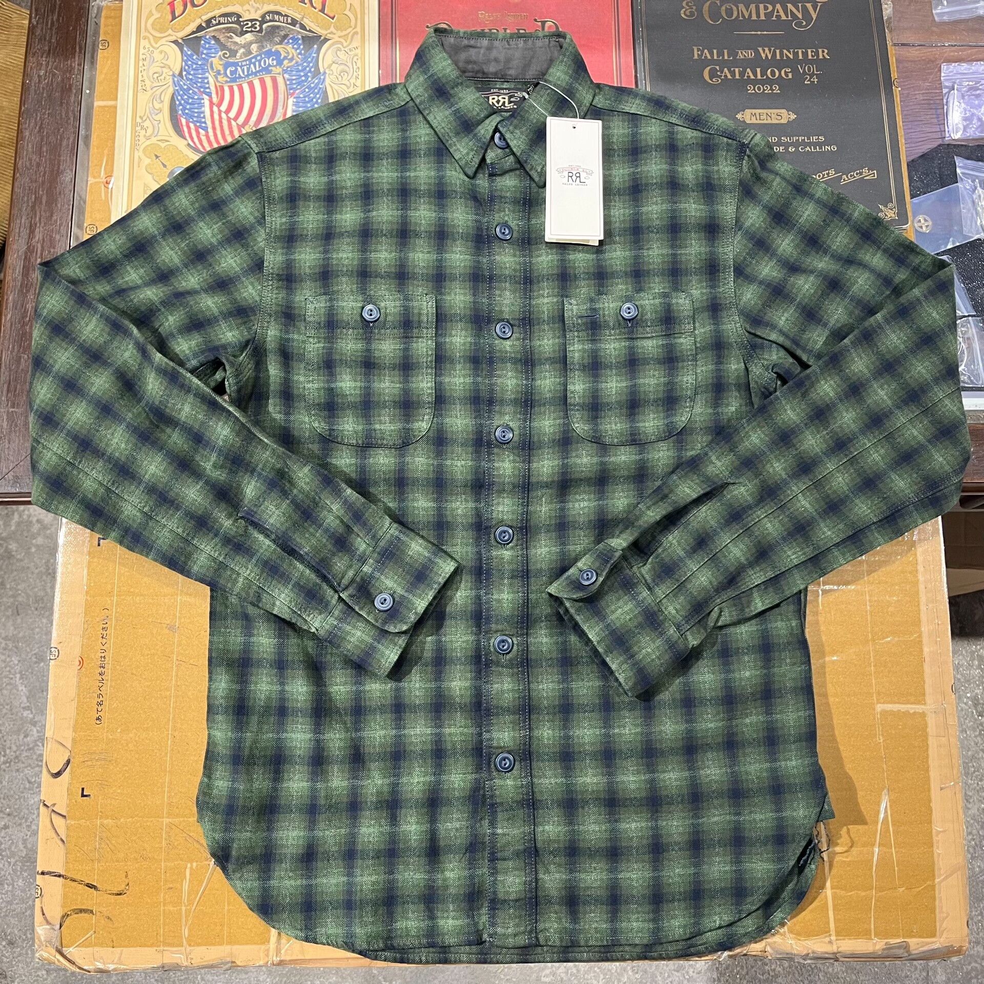 RRL Ralph Lauren RRL Green Plaid Shirt Size US XS / EU 42 / 0 - 2 Thumbnail