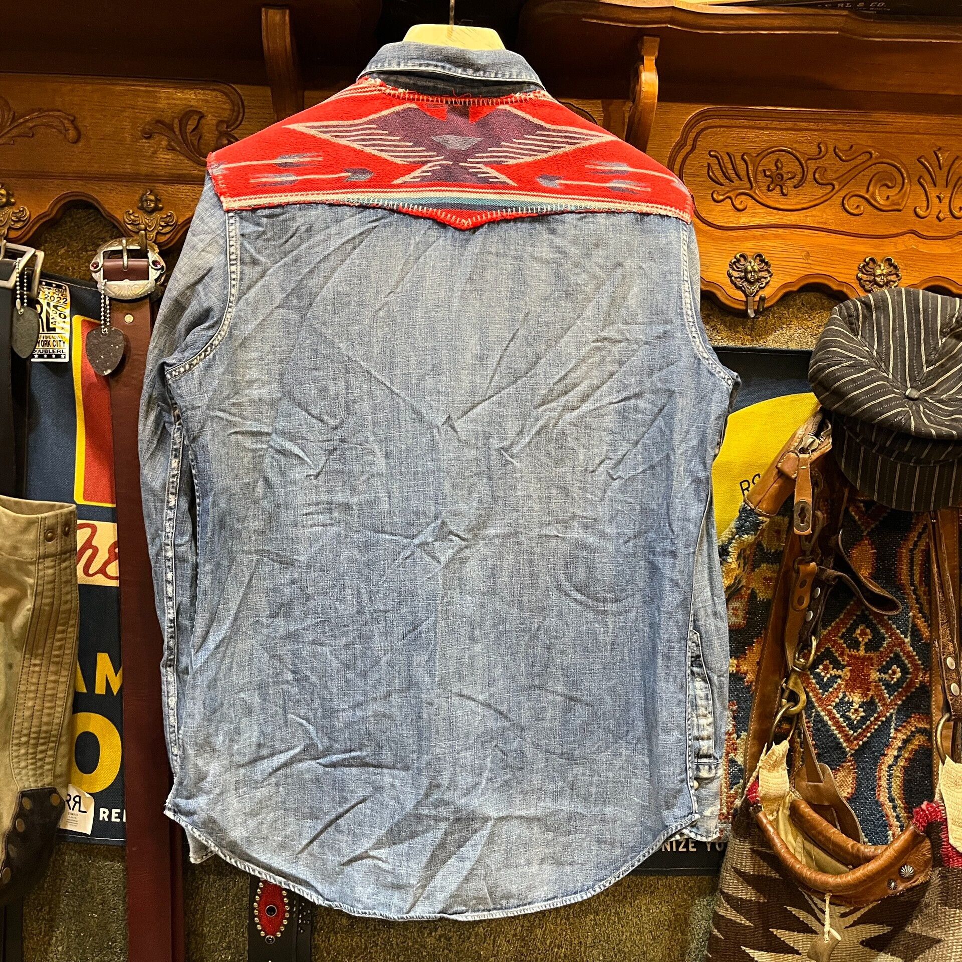 RRL Ralph Lauren RRL Western Patchwork Shirt Size US M / EU 48-50 / 2 - 2 Thumbnail