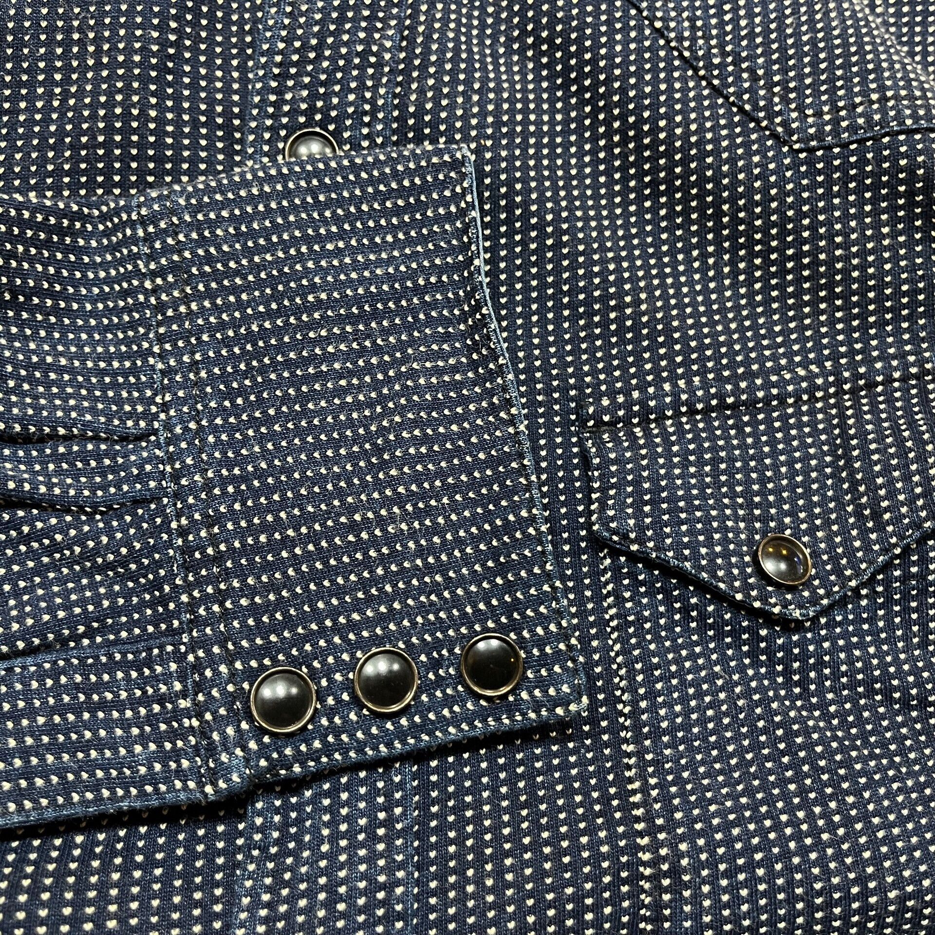 RRL Ralph Lauren RRL Indigo Sashiko Shirt Size US M / EU 48-50 / 2 - 8 Thumbnail