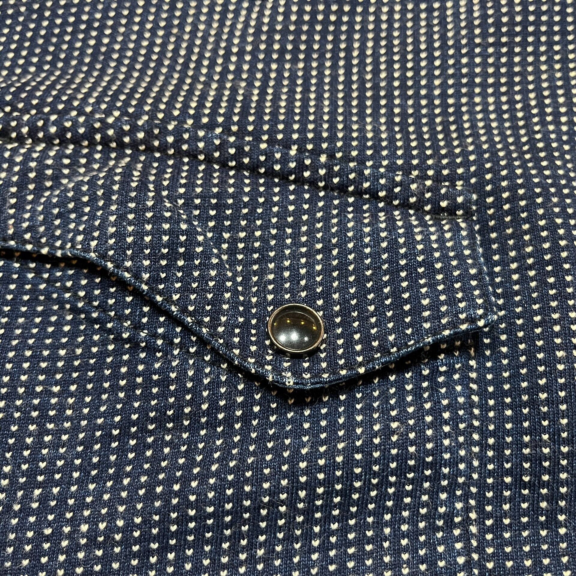 RRL Ralph Lauren RRL Indigo Sashiko Shirt Size US M / EU 48-50 / 2 - 7 Thumbnail