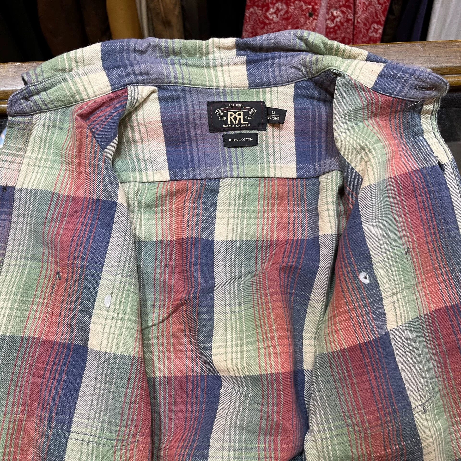 RRL Ralph Lauren RRL Double Sided Striped Shirt Size US M / EU 48-50 / 2 - 6 Thumbnail