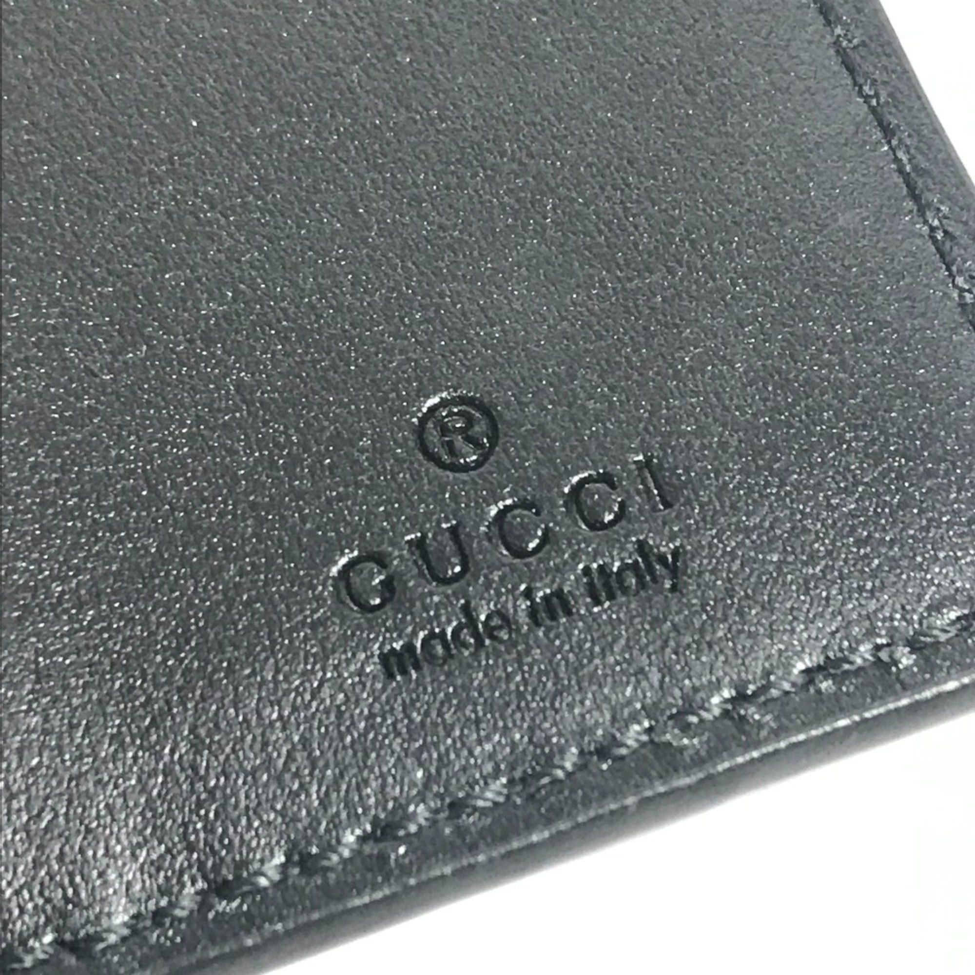Gucci GUCCI 625565 GG Embossed Logo 6-Piece Key Case with Ring, Leather, Black, Men's/Women's Size ONE SIZE - 8 Thumbnail