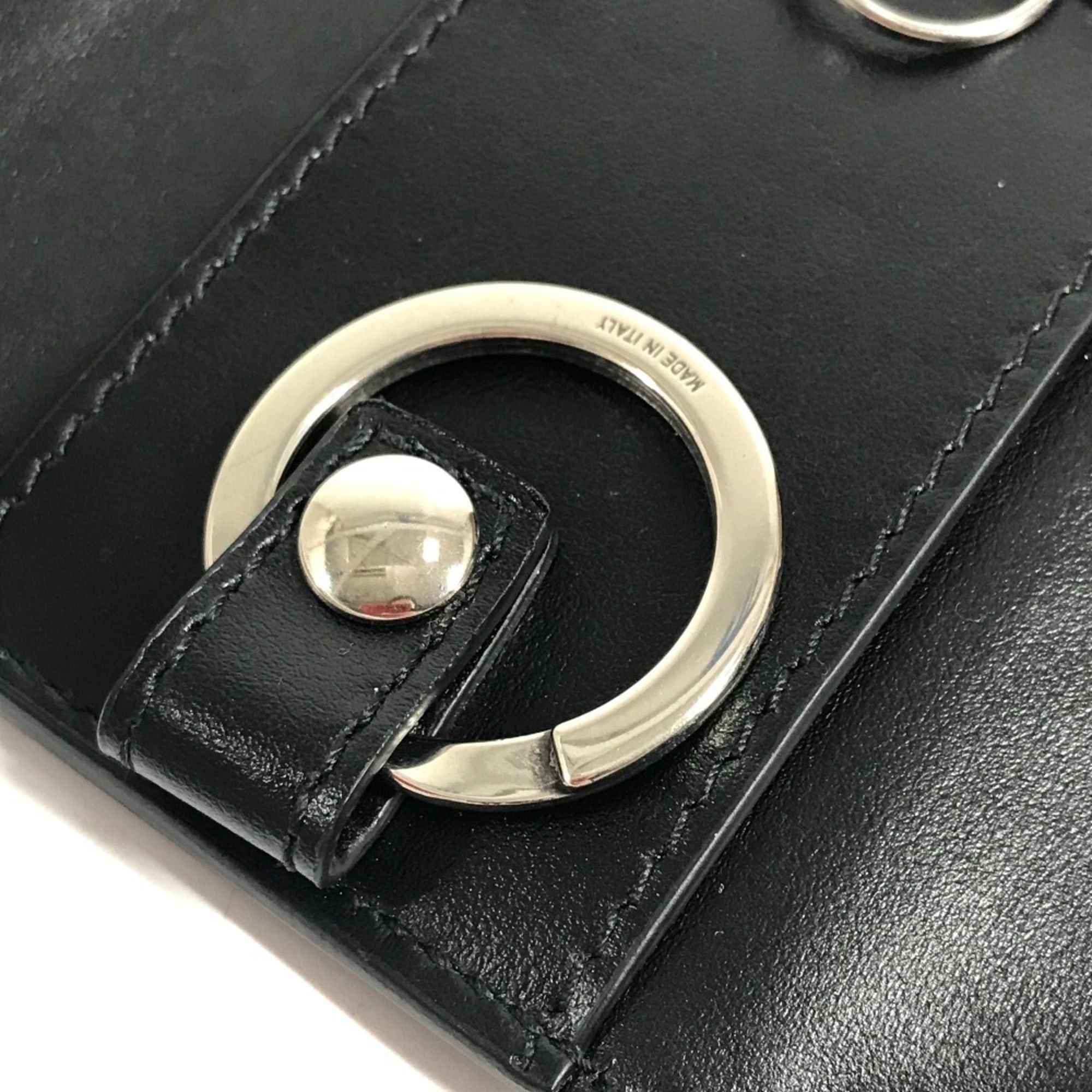 Gucci GUCCI 625565 GG Embossed Logo 6-Piece Key Case with Ring, Leather, Black, Men's/Women's Size ONE SIZE - 10 Thumbnail