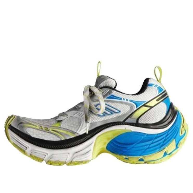 Balenciaga 10xl sneaker in white/neon yellow/blue/black Size US 7 / EU 40 - 3 Thumbnail