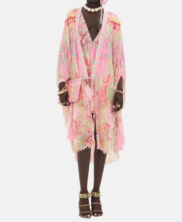 CAMILLA Silk cape Size ONE SIZE - 2 Thumbnail