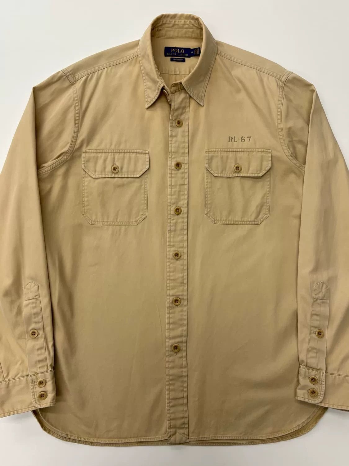 Polo Ralph Lauren Ralph Lauren Vintage Work Shirt Size US M / EU 48-50 / 2 - 2 Thumbnail